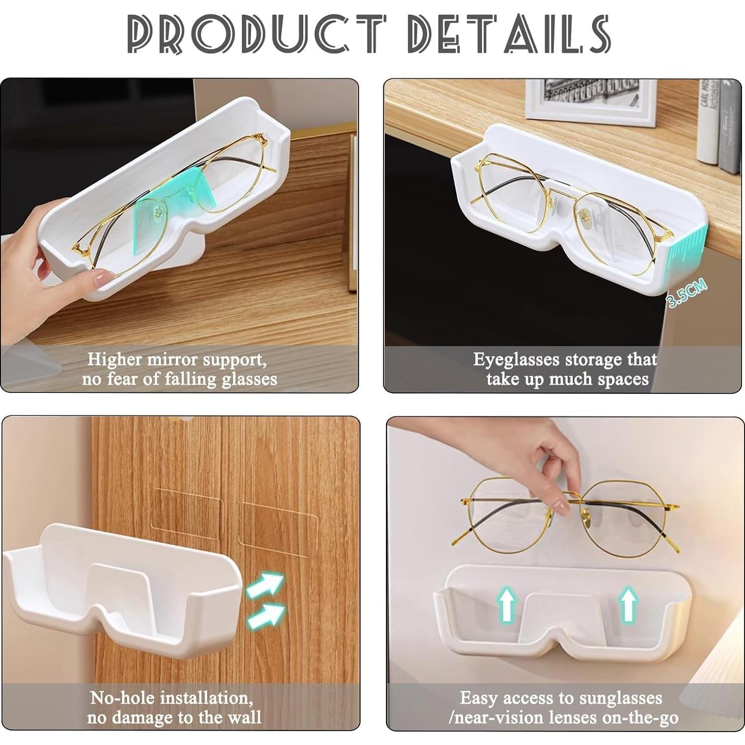Organizador de Gafas de Sol MdakeGo 6 Compartimentos Transparente