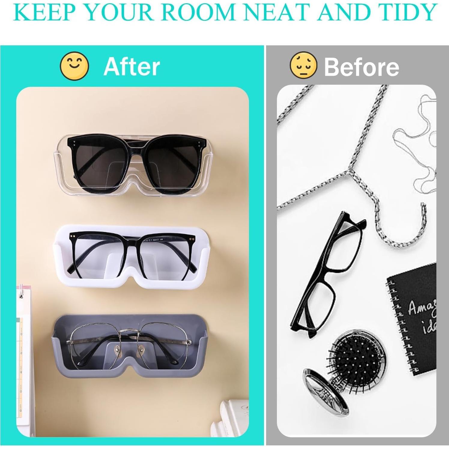 Organizador de Gafas de Sol MdakeGo 6 Compartimentos Transparente