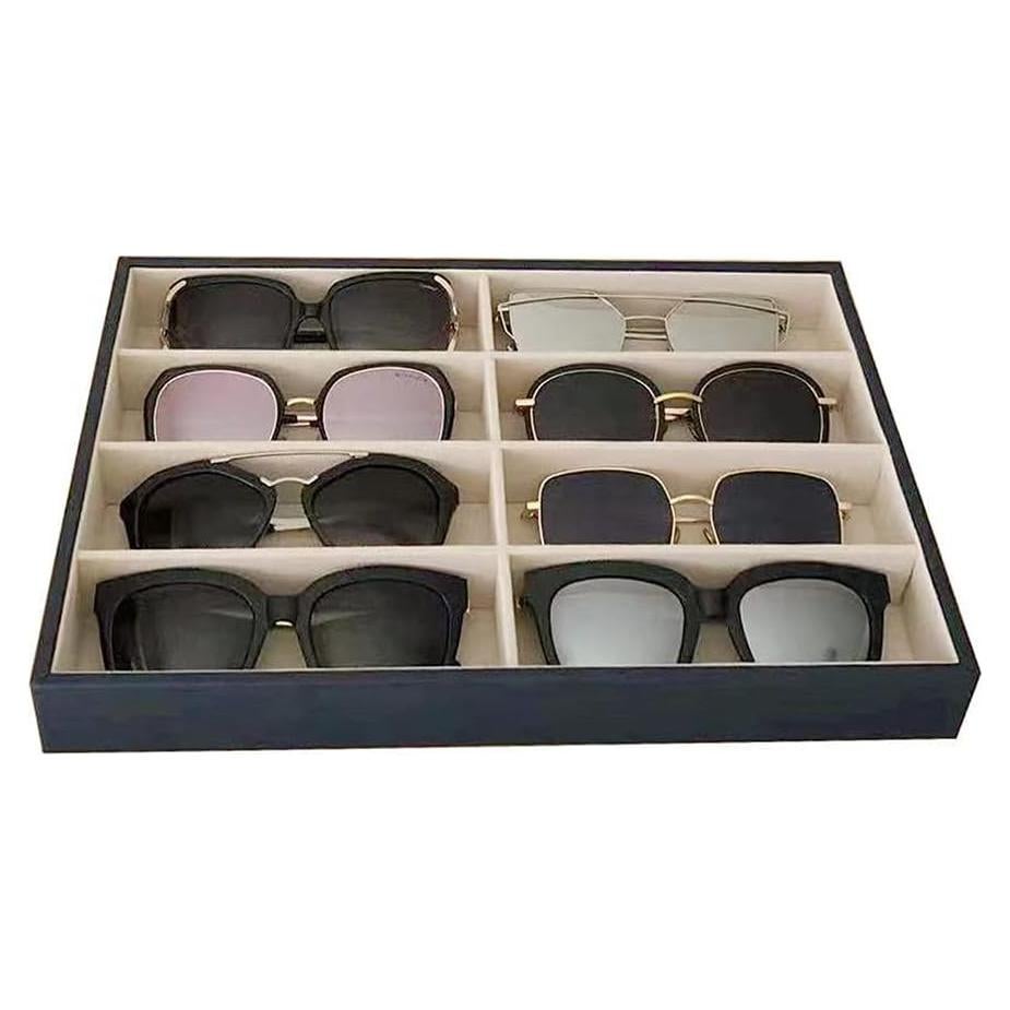 Organizador de Bandeja para Gafas Svea Display Beige 24.1x35.1 cm