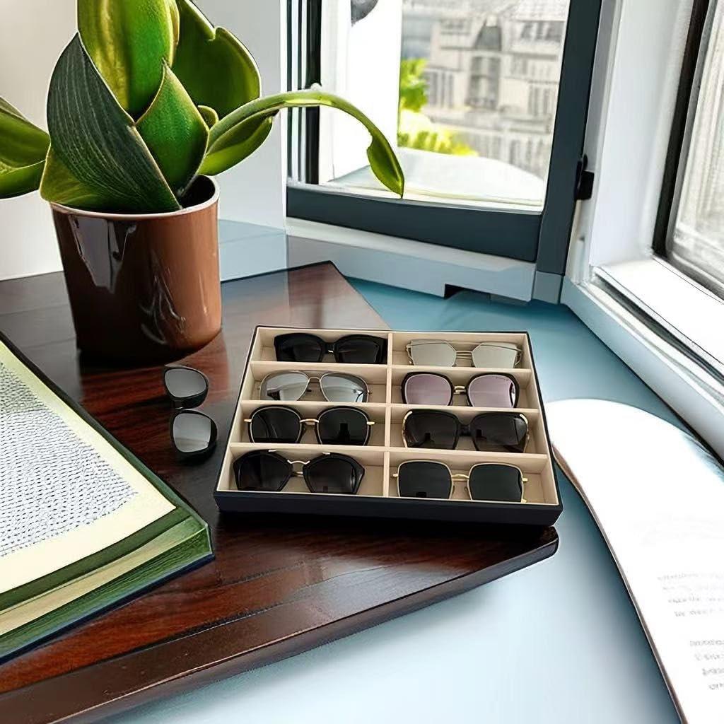 Organizador de Bandeja para Gafas Svea Display Beige 24.1x35.1 cm