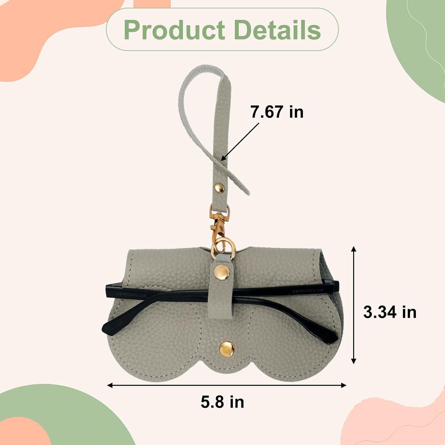 Estuche de Gafas de Cuero Suave 6 Piezas Organizador