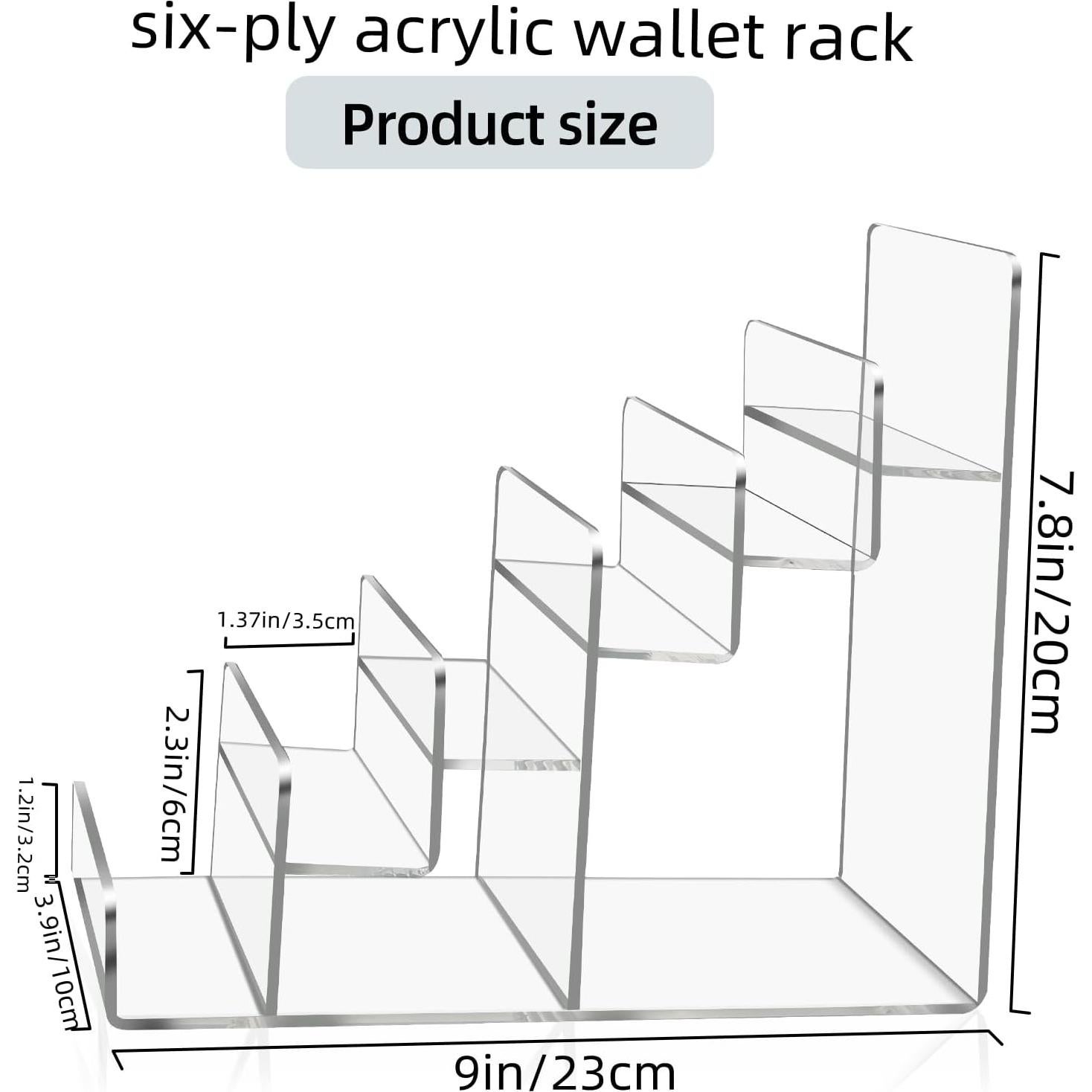 Soporte Acrílico Organizador de Bolsos 6 Niveles WEIHAOSKY