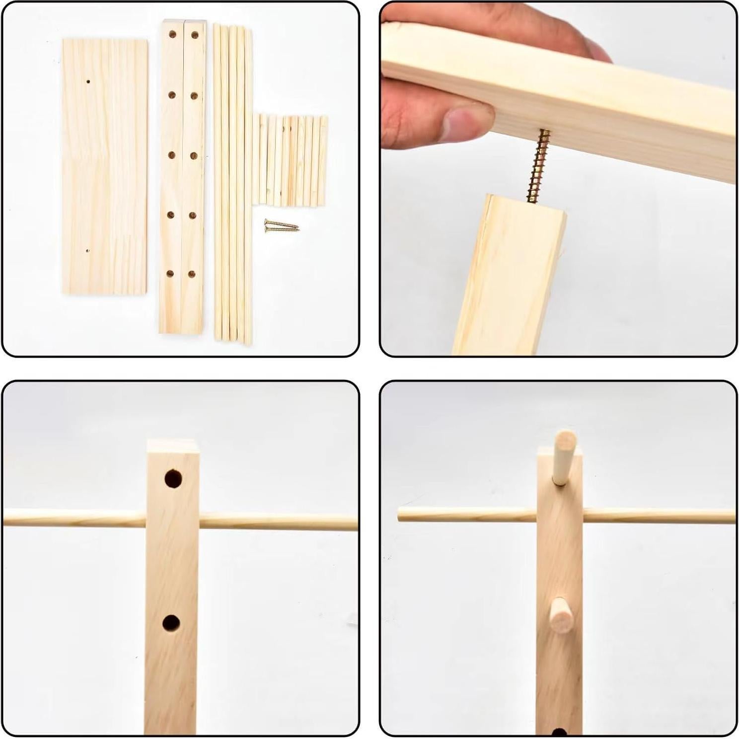 Soporte de exhibición para gafas de sol de madera 8 niveles