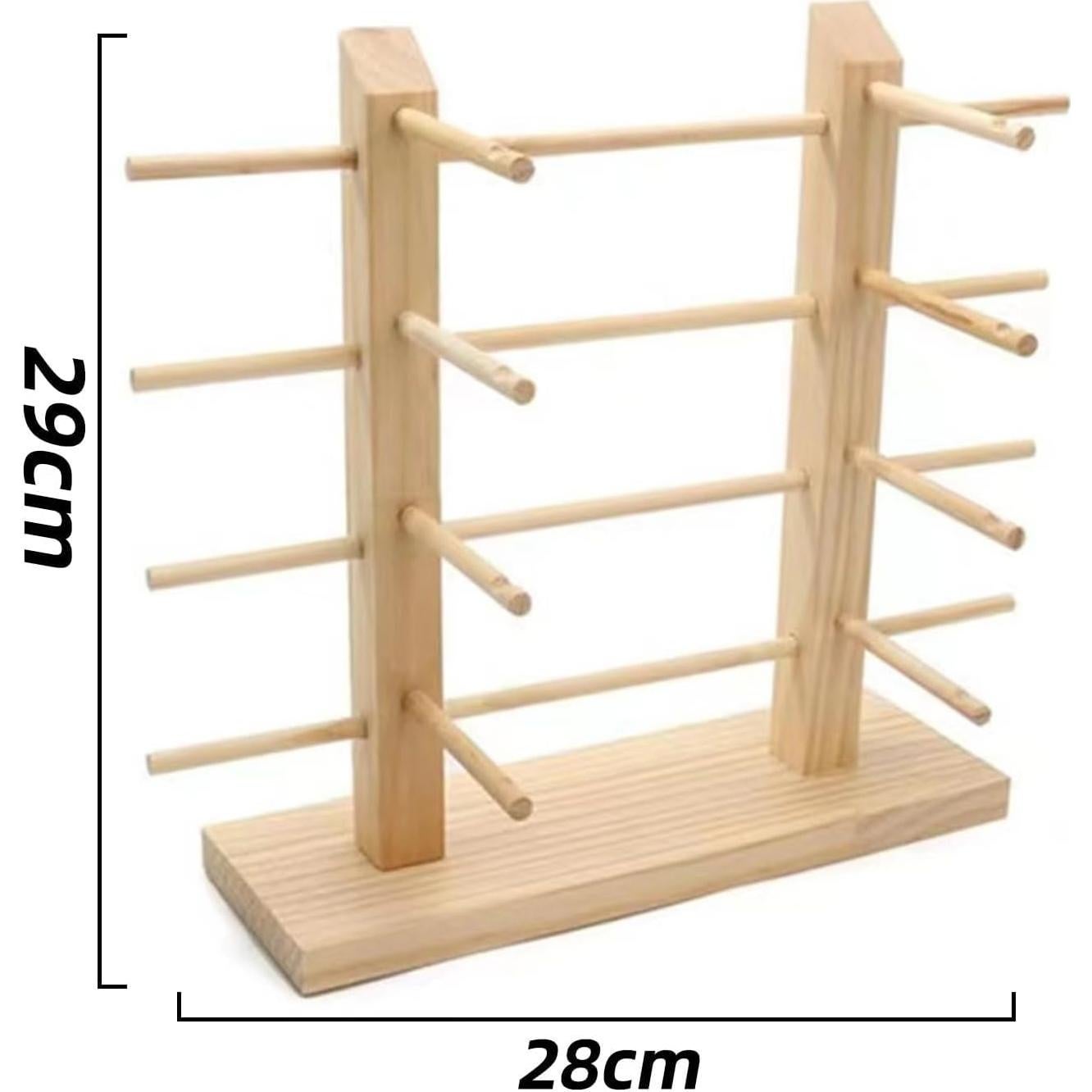 Soporte de exhibición para gafas de sol de madera 8 niveles