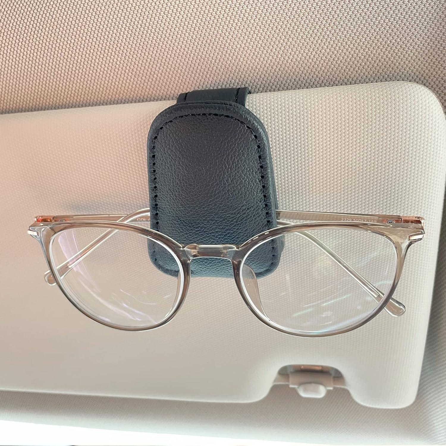 Soporte de Gafas KIWEN para Visera de Coche Negro