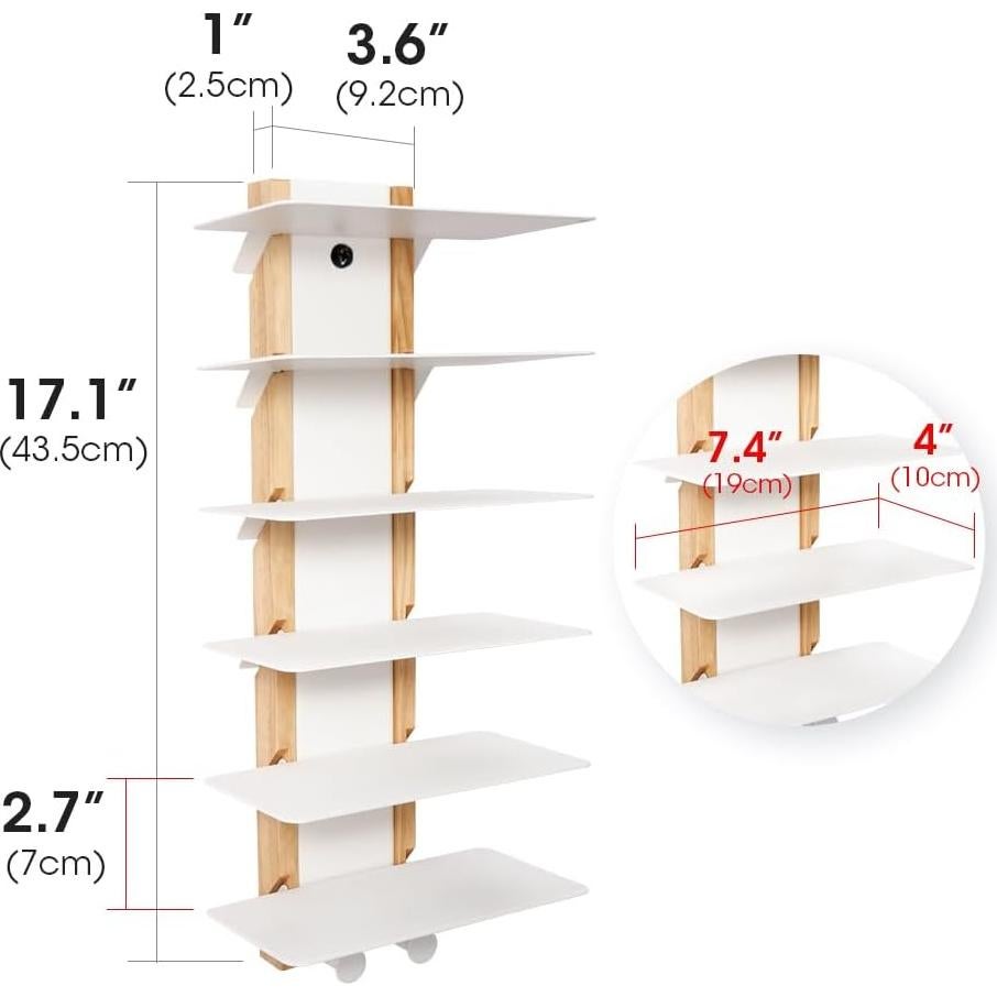 Organizador de Gafas de Sol J JACKCUBE DESIGN 6 Niveles Blanco
