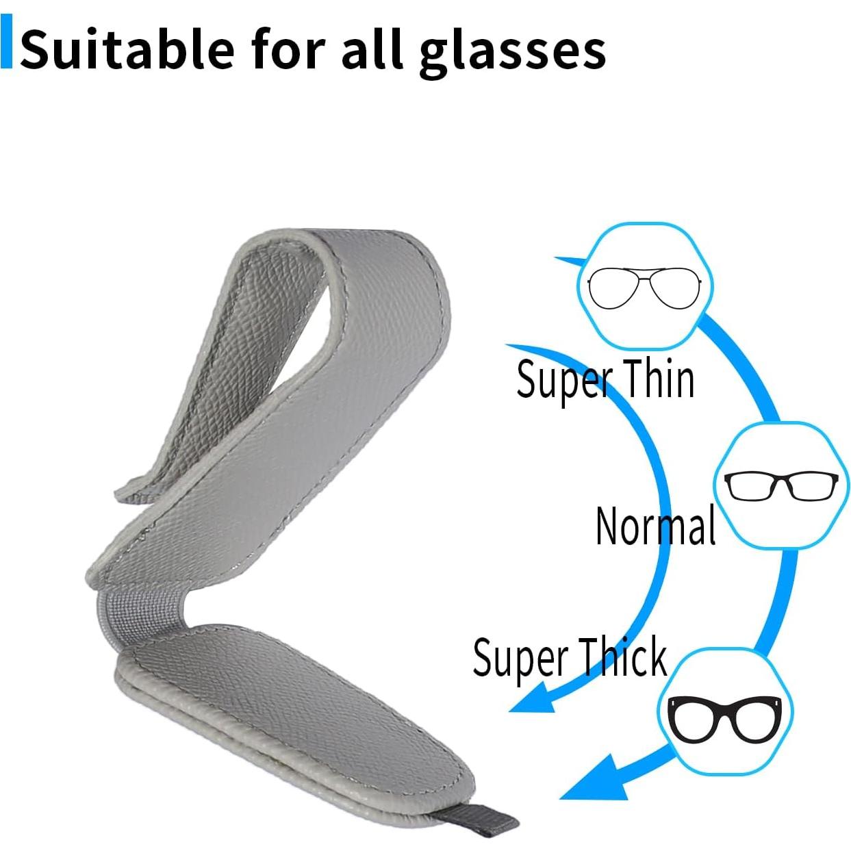 Soporte Magnético para Gafas de Sol Yuoyar 2 Piezas Gris