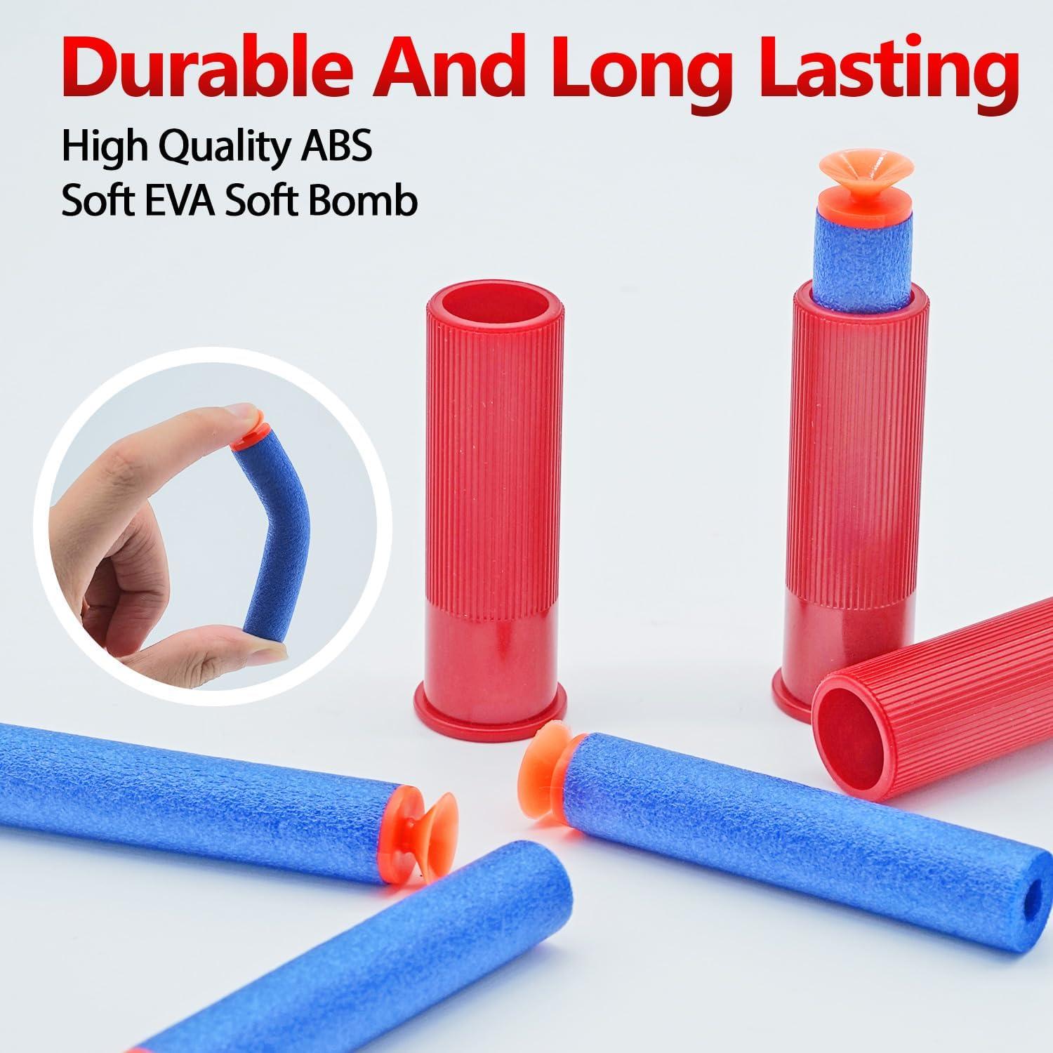 Blaster de Juguete Doble Caño - Chorro de Espuma 76 cm