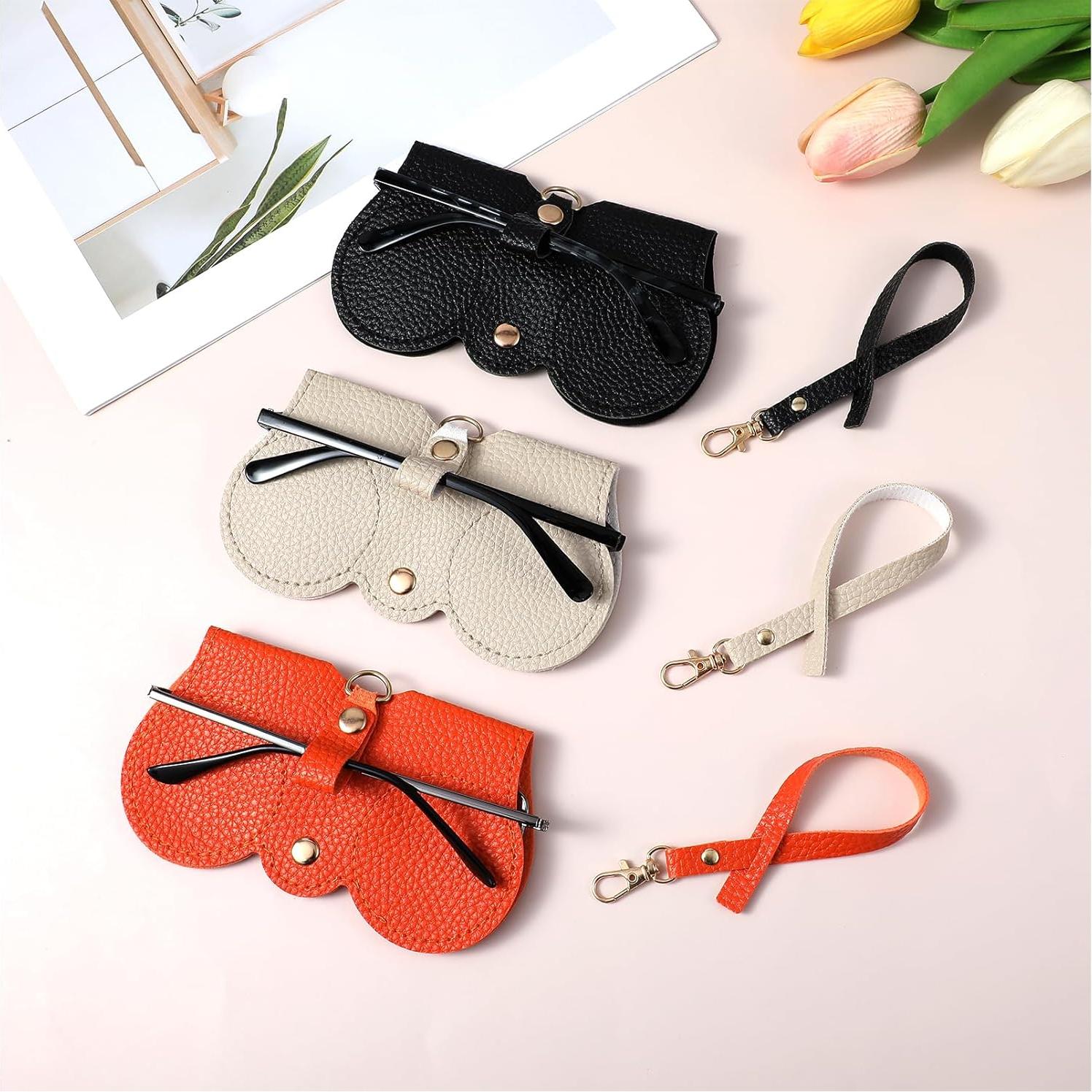 Estuche de Gafas de Sol YUXIANLB Cuero Suave 14,5x8x1,9cm