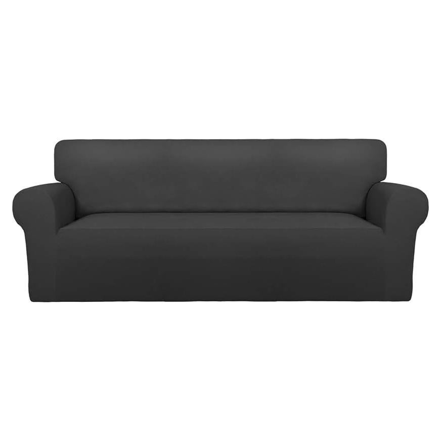 Funda de Sofá PureFit Grande Antideslizante Gris Oscuro
