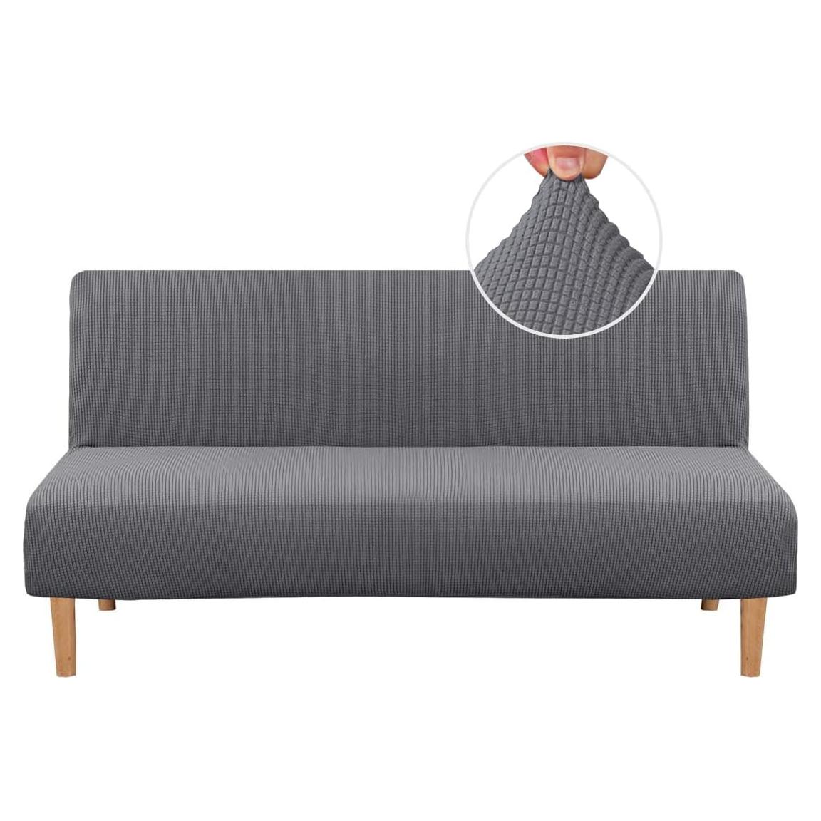 Funda de Futón Estirable H.VERSAILTEX Gris Jacquard 1 Pieza