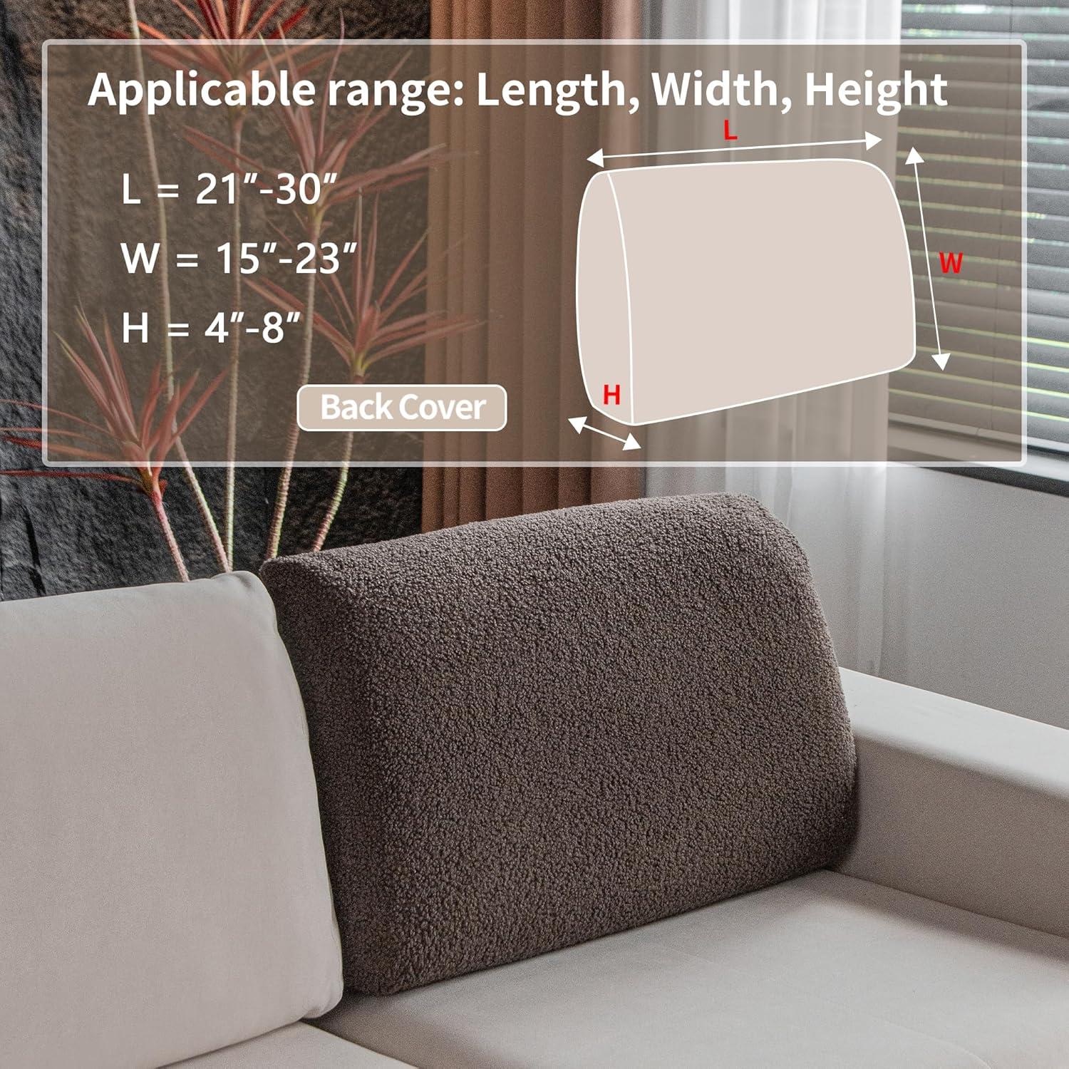 Funda de Sofá Seccional OHSIO Marrón Lavable 70x50 cm