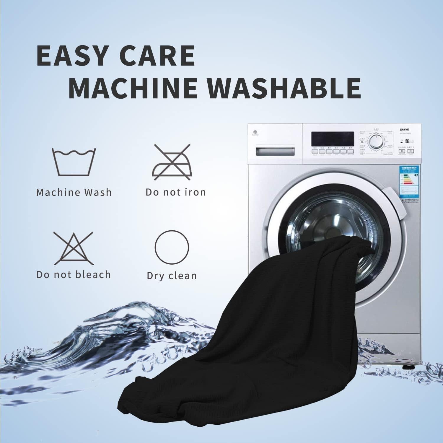 Funda de Sofá Jacquard Easy-Going Negra 1 Pieza Antideslizante