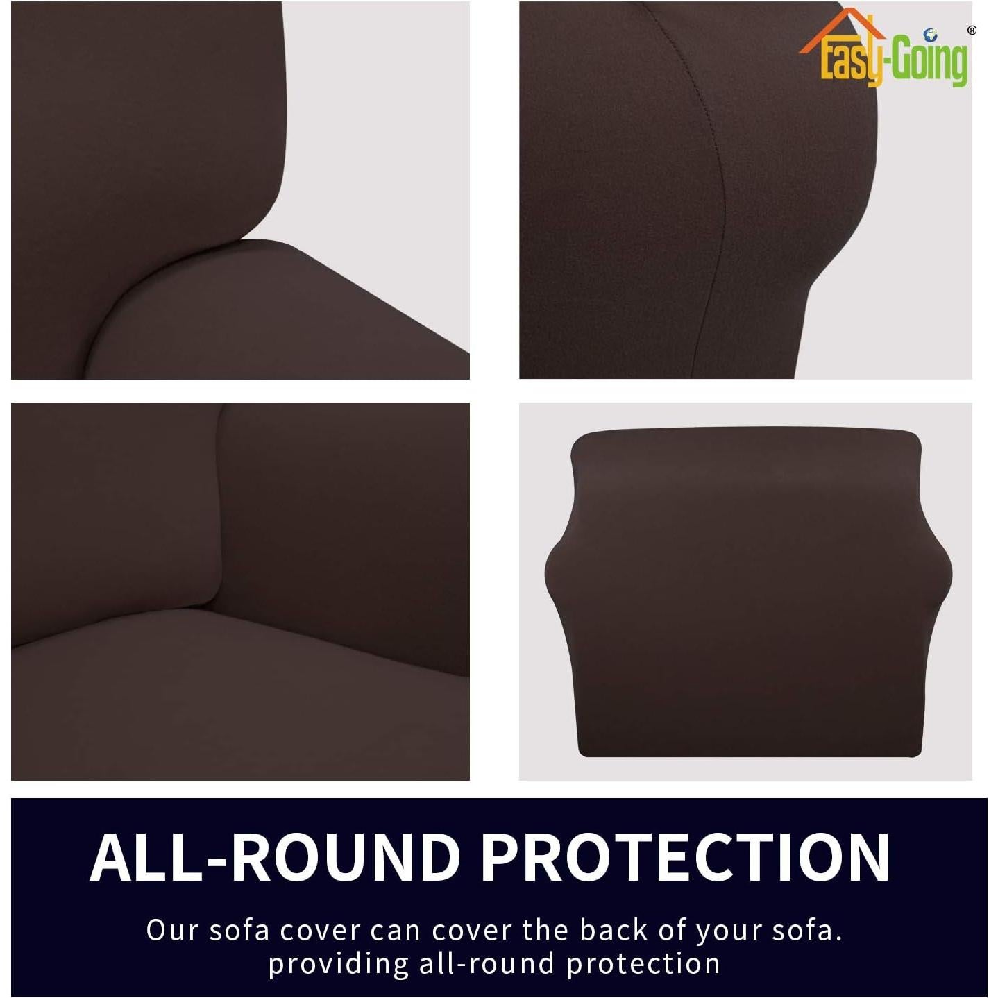 Funda de Sofá Stretch Easy-Going Chocolate Grande