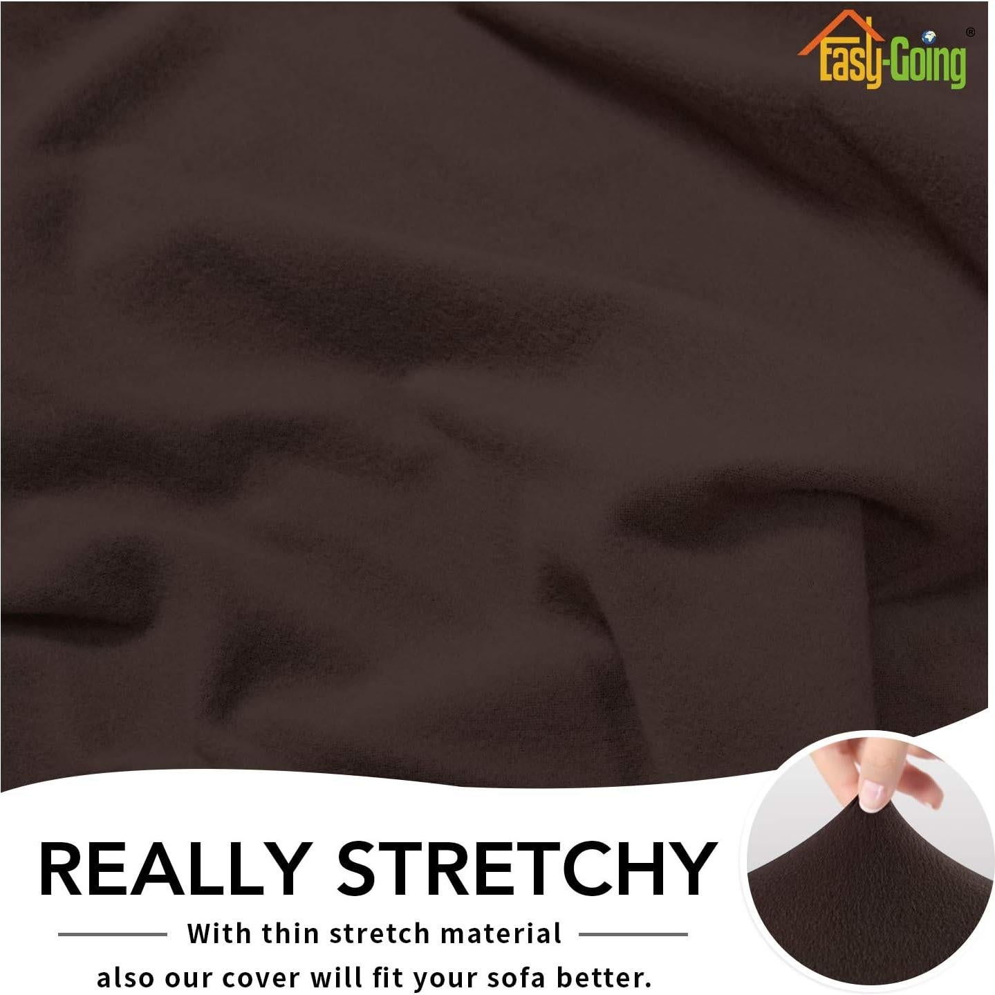 Funda de Sofá Stretch Easy-Going Chocolate Grande