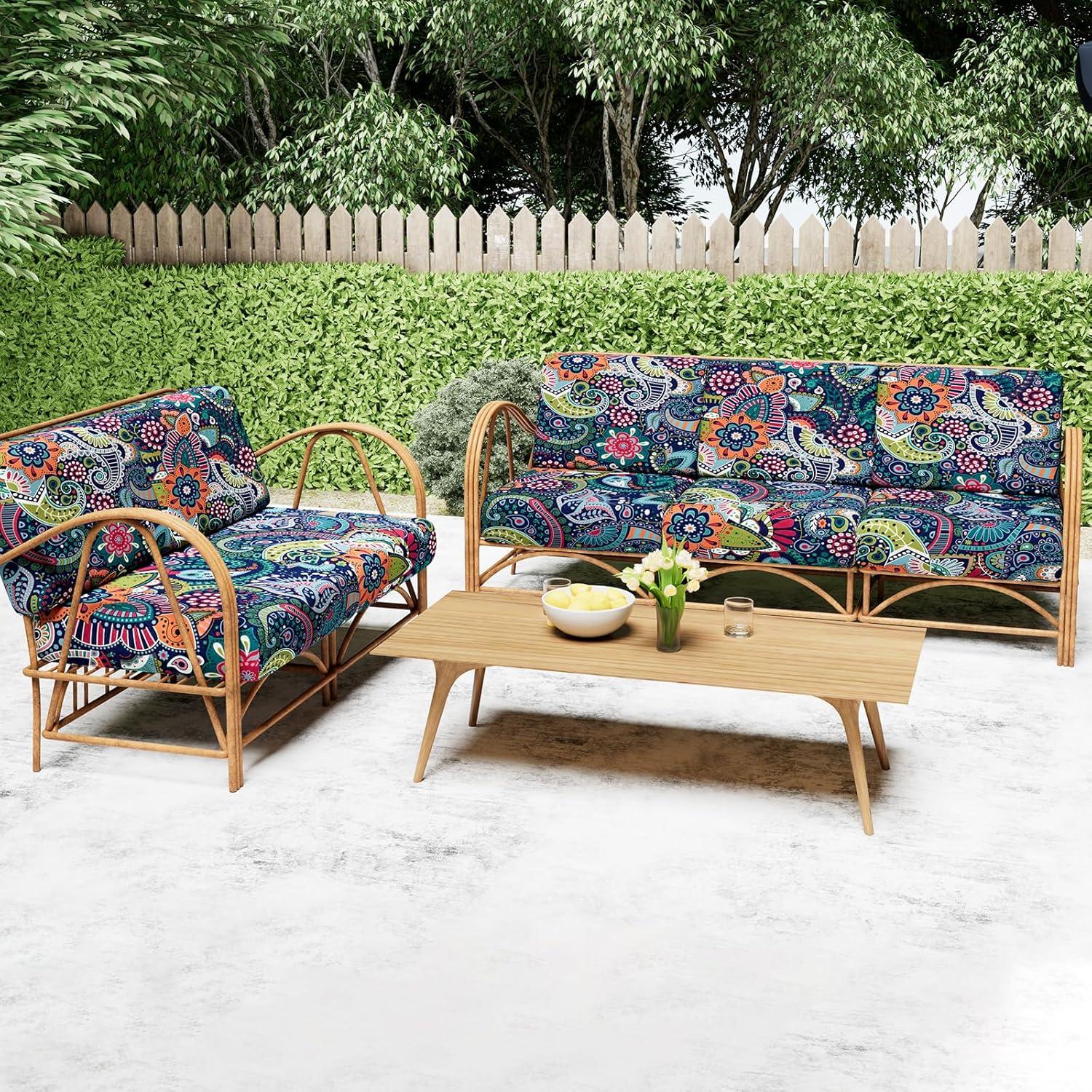 Funda de sofá Smiry elástica y lavable azul verde 1 paquete