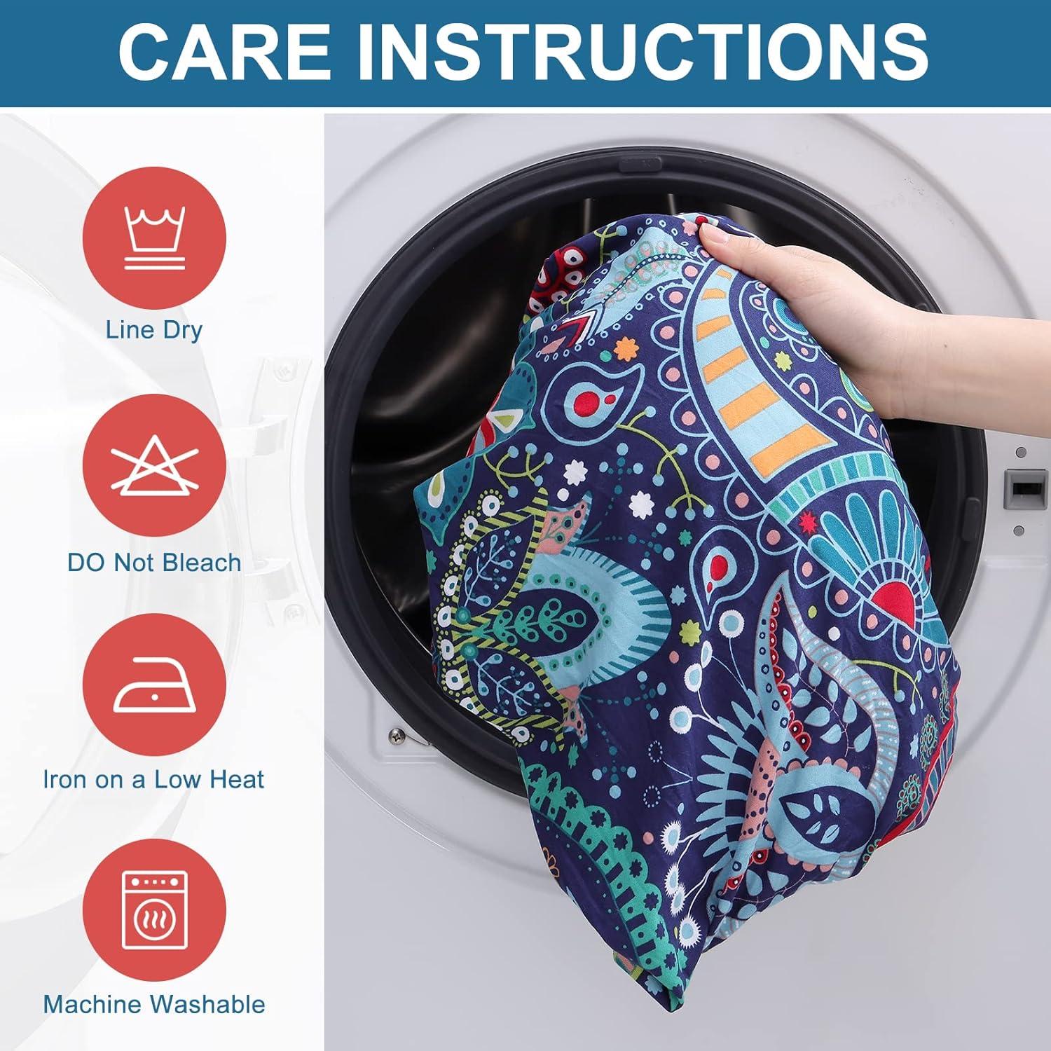 Funda de sofá Smiry elástica y lavable azul verde 1 paquete