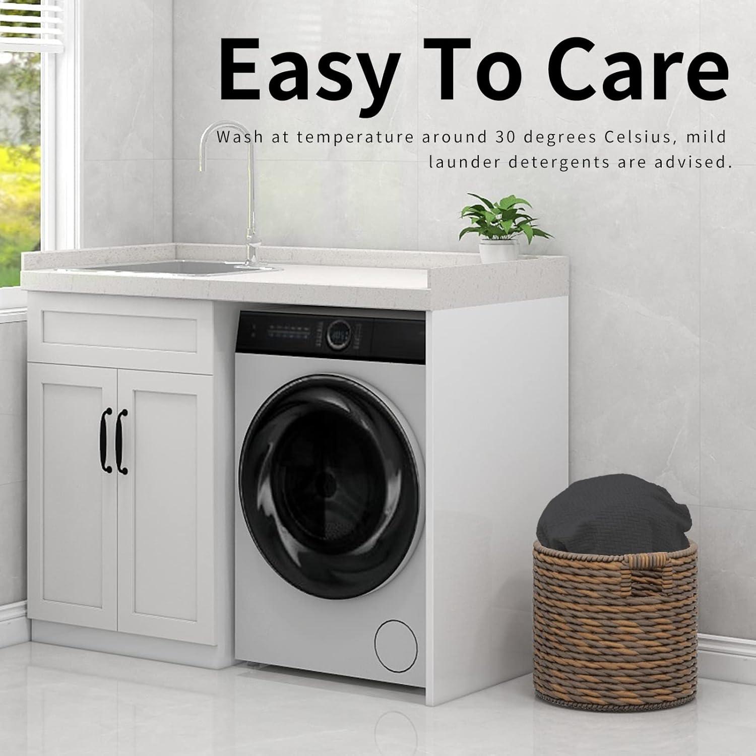 Funda de Sofá ISSUNTEX Gris Oscuro 4 Piezas Elástica