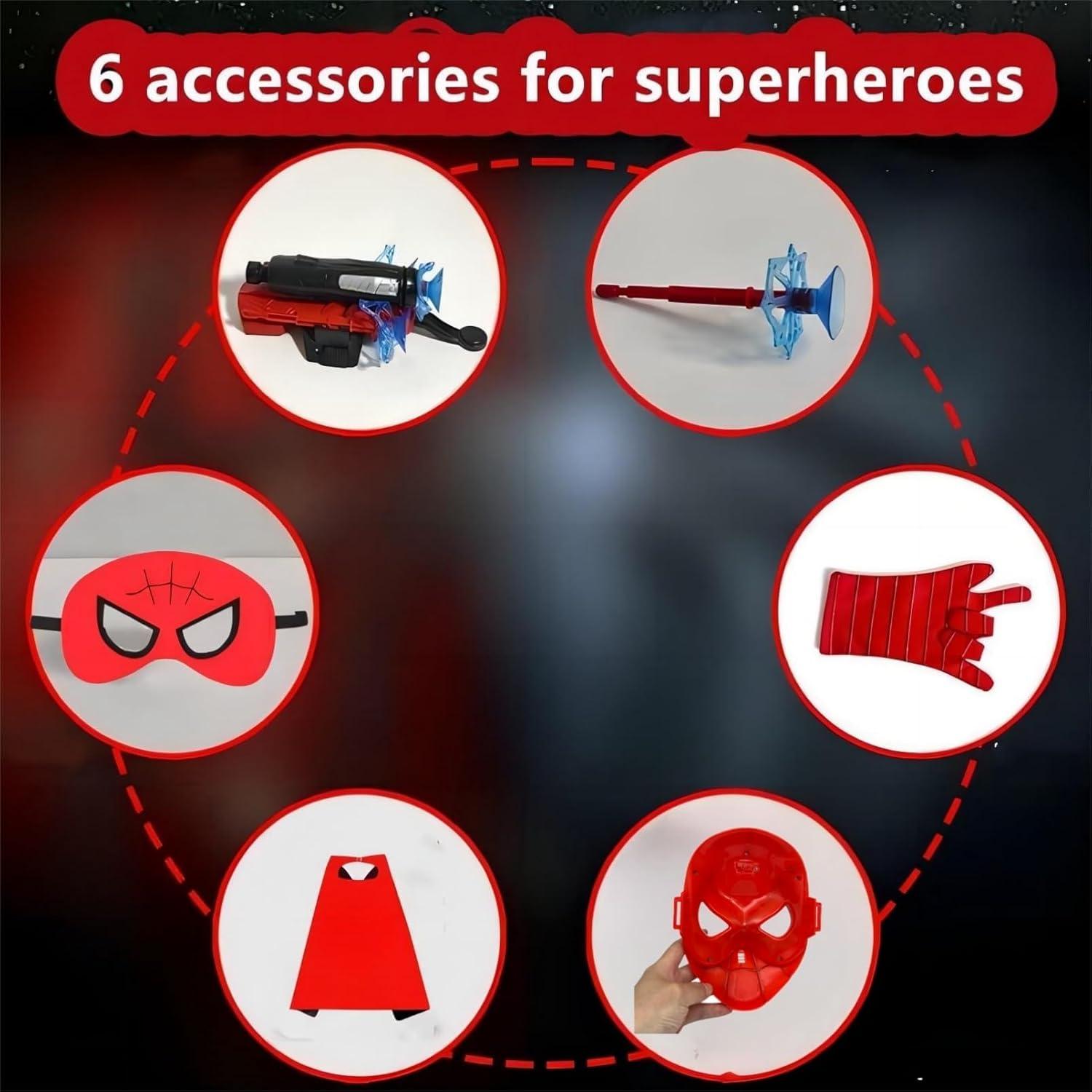 Set de Superhéroe Ronolezety con Capa y Máscara LED