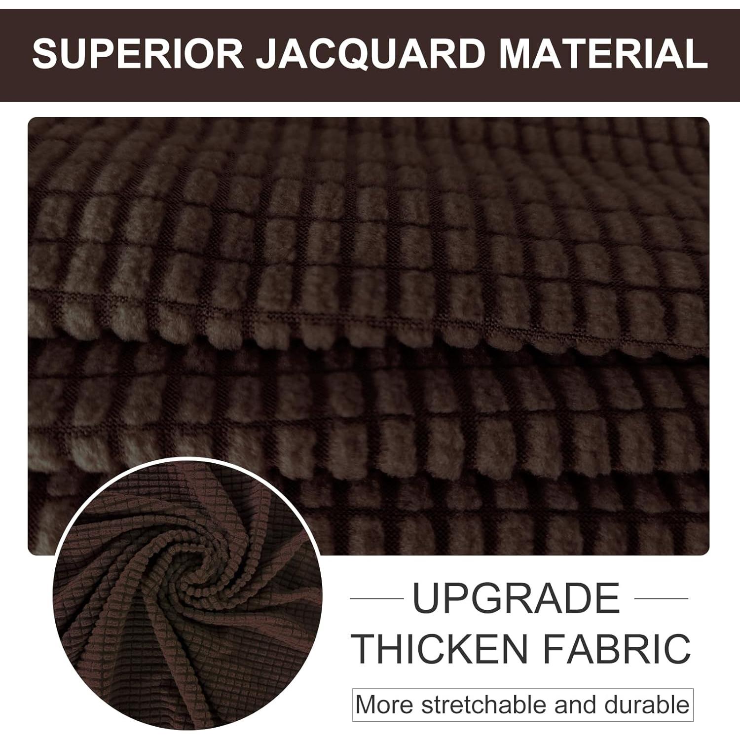 Funda de Sofá U-NICE HOME Elástica Lavable Chocolate 3 Cojines