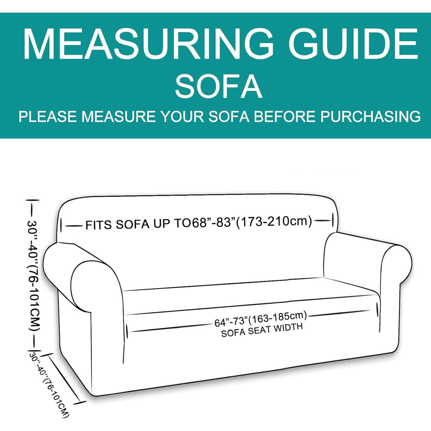 Funda de Sofá U-NICE HOME Elástica Lavable Chocolate 3 Cojines