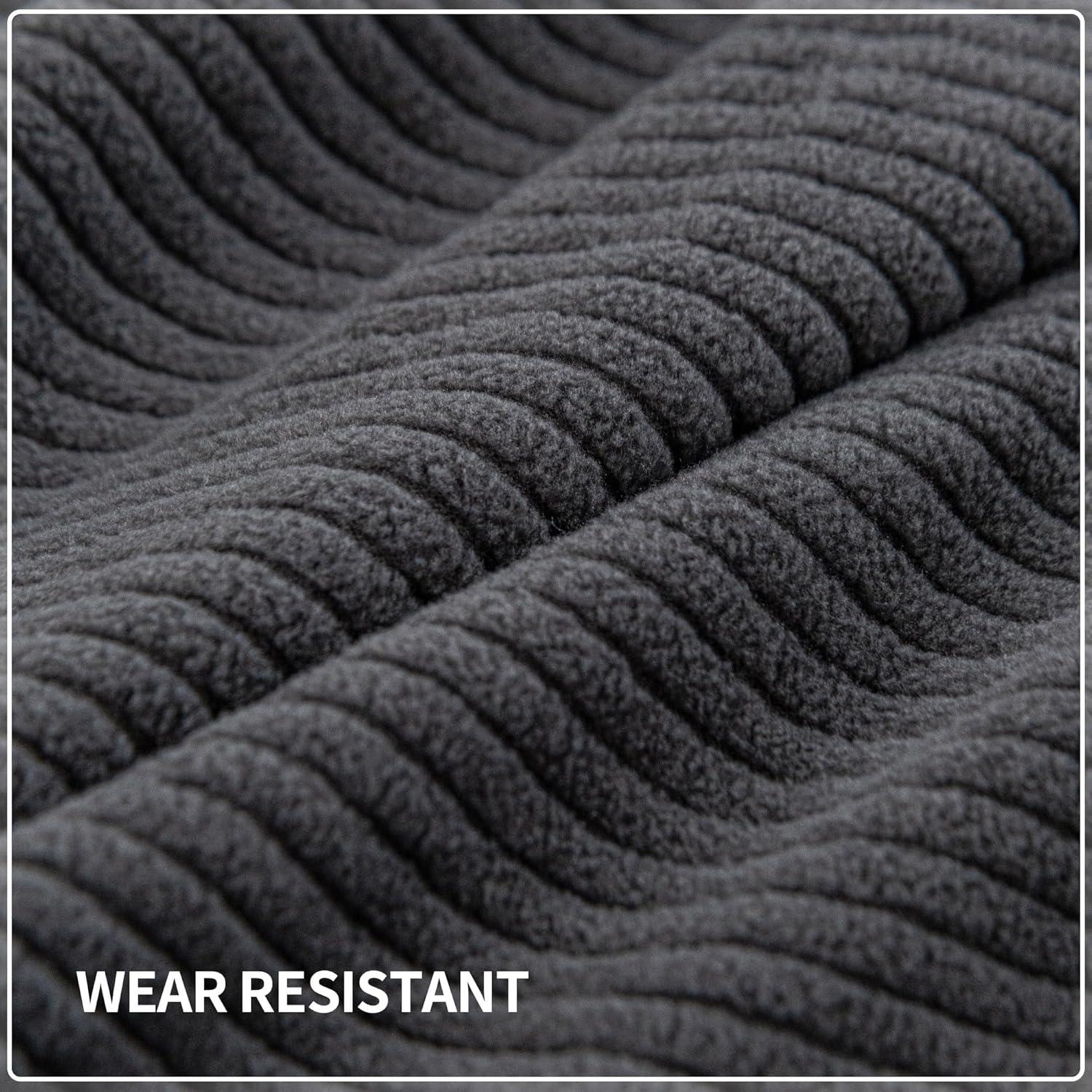 Funda de Sofá QIANMEW Gris Oscuro Lavable y Resistente