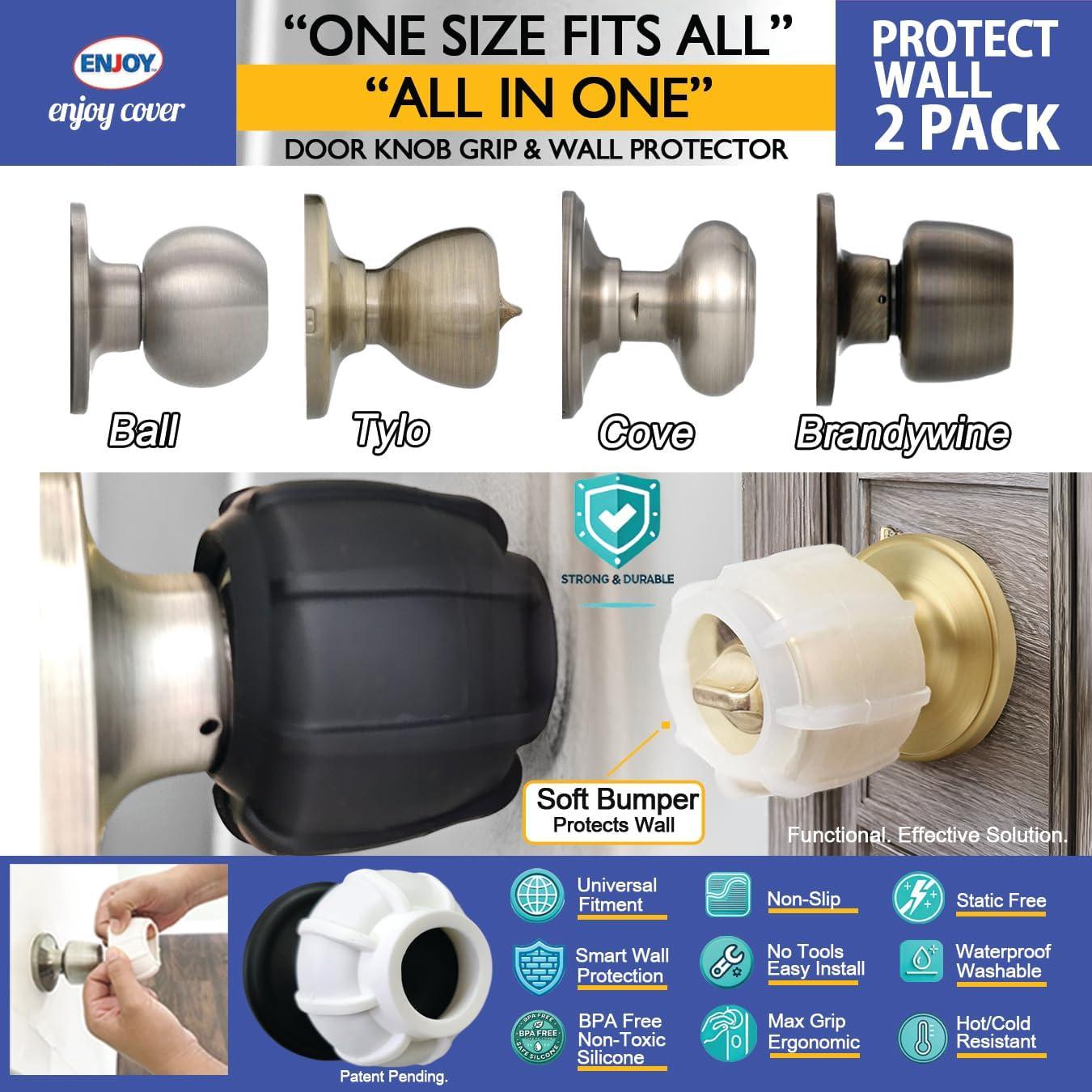 Agarre de Manija de Puerta Cubierta Disfrutar - Silicona 2 Pzas