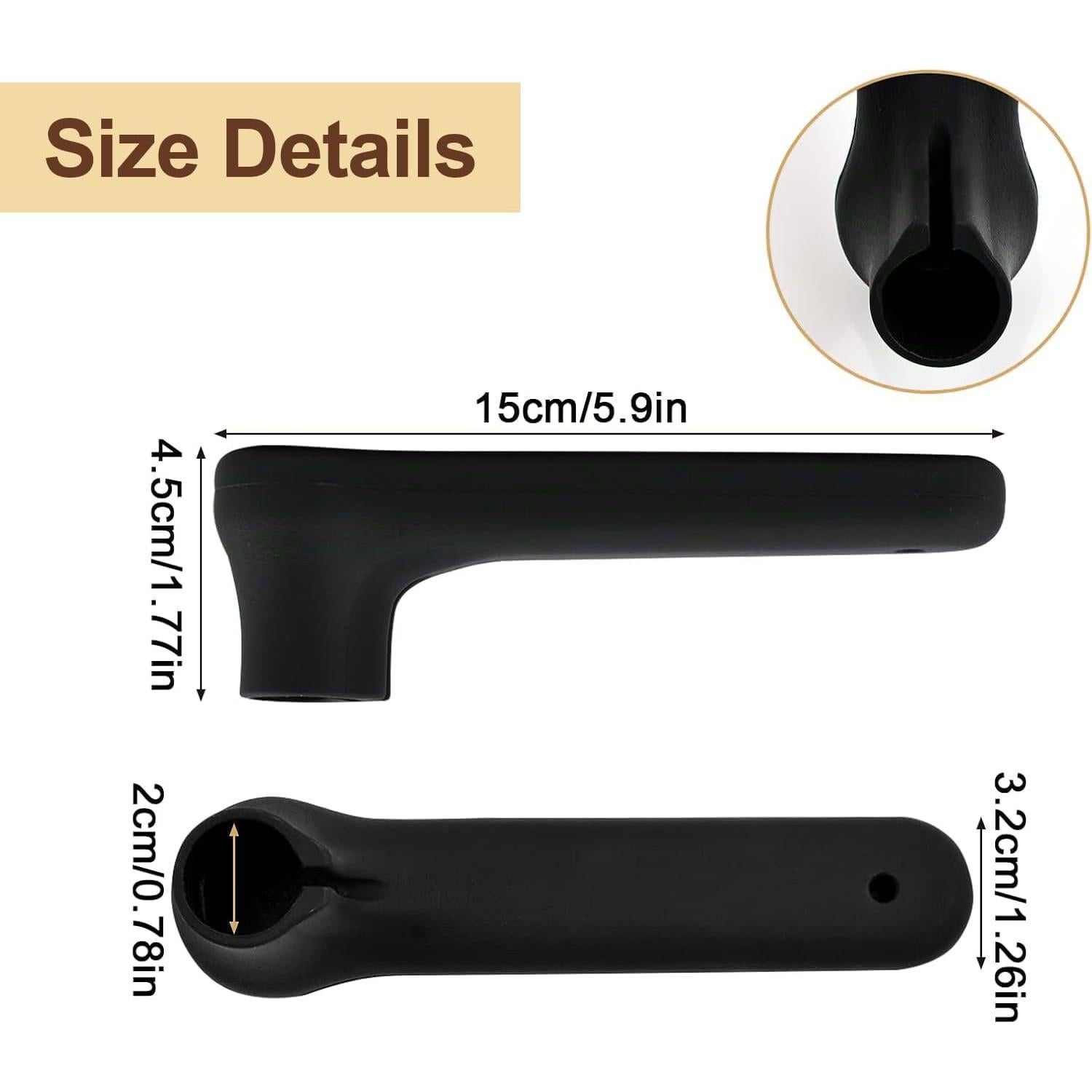 Cubiertas de Manijas de Puerta de Silicona Elfzone 4 Pcs