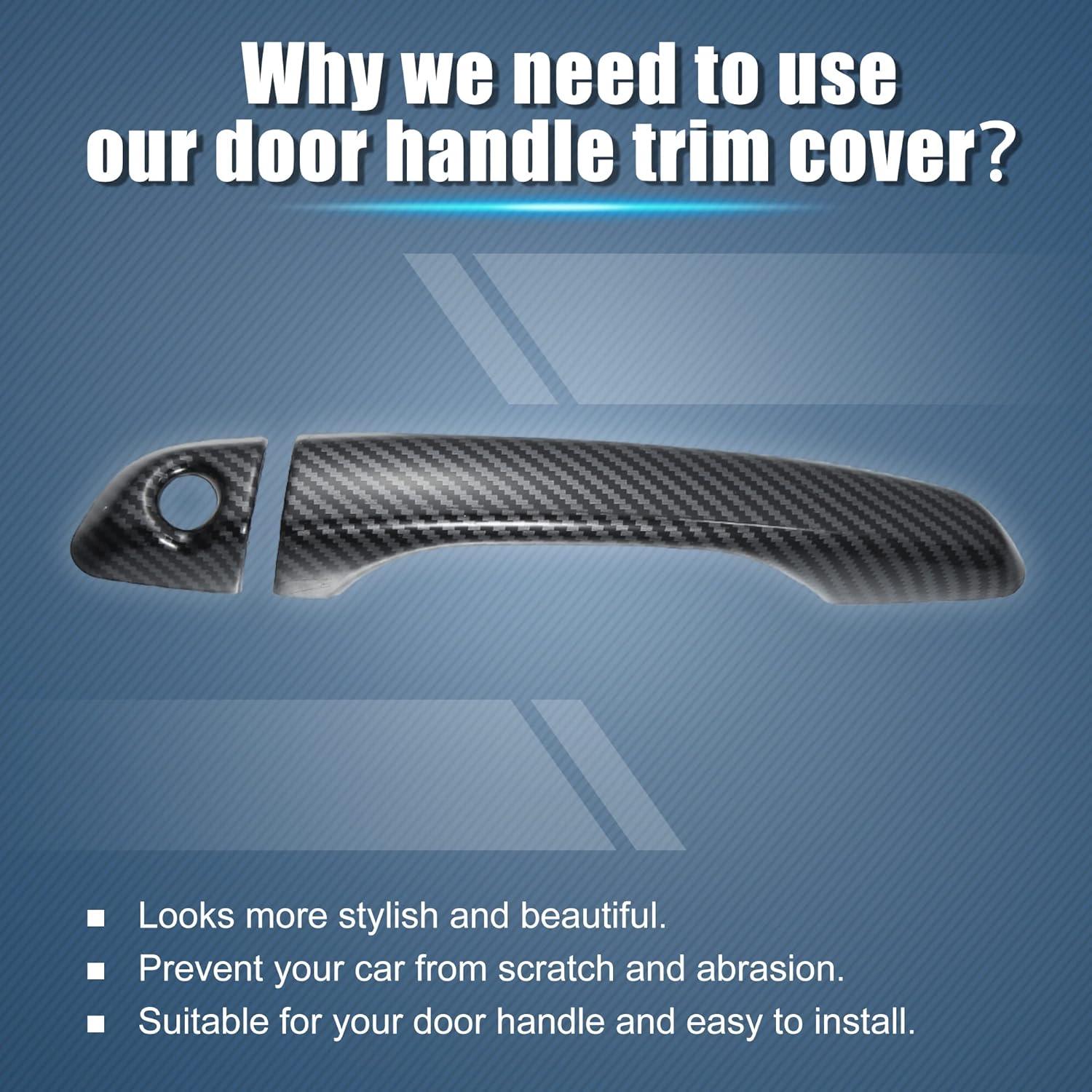 Cubierta de Manija de Puerta Exterior ABS X AUTOHAUX para Hyundai Elantra 2017-2020