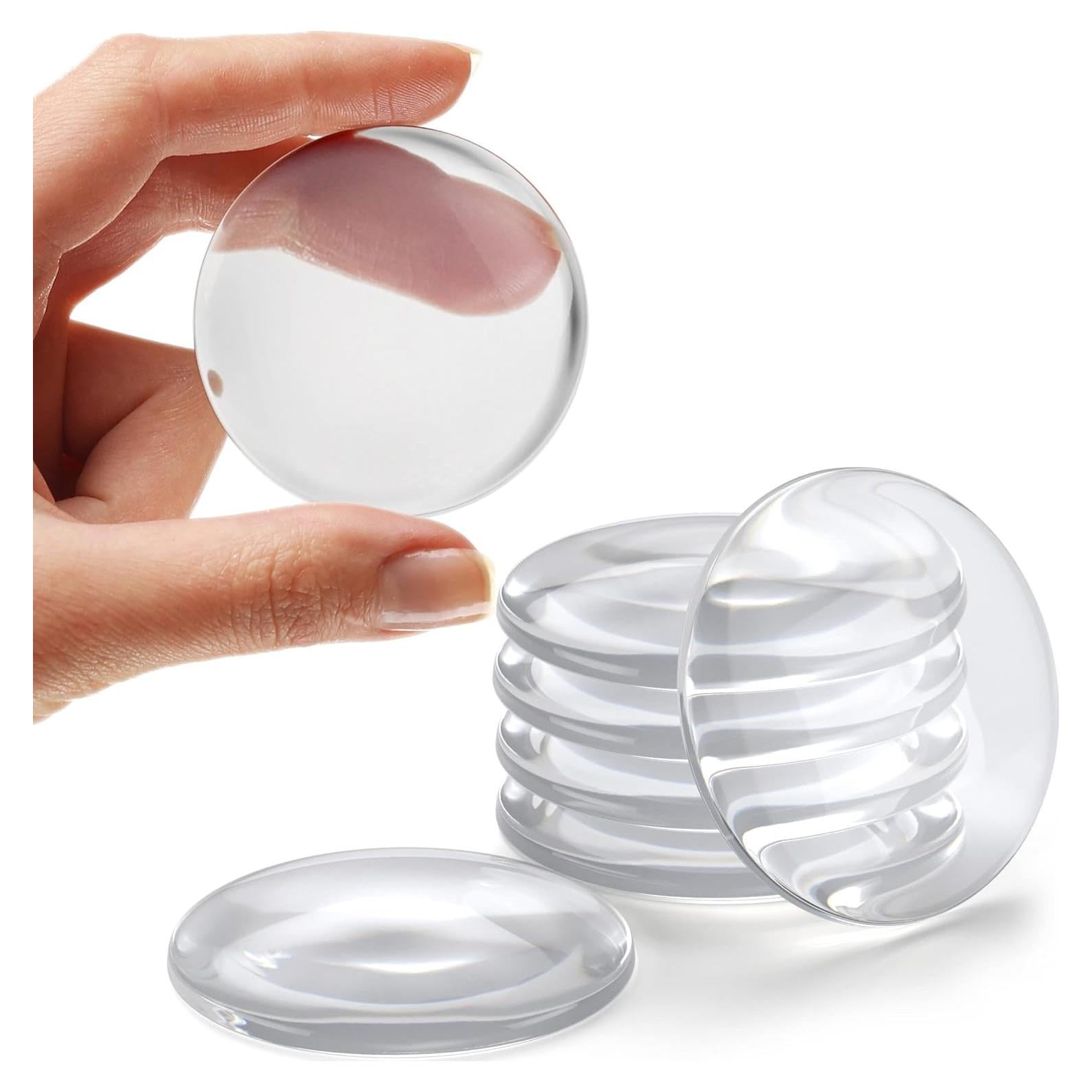 Tope de Pared y Puerta Más Fuerte 6 Piezas Goma Transparente