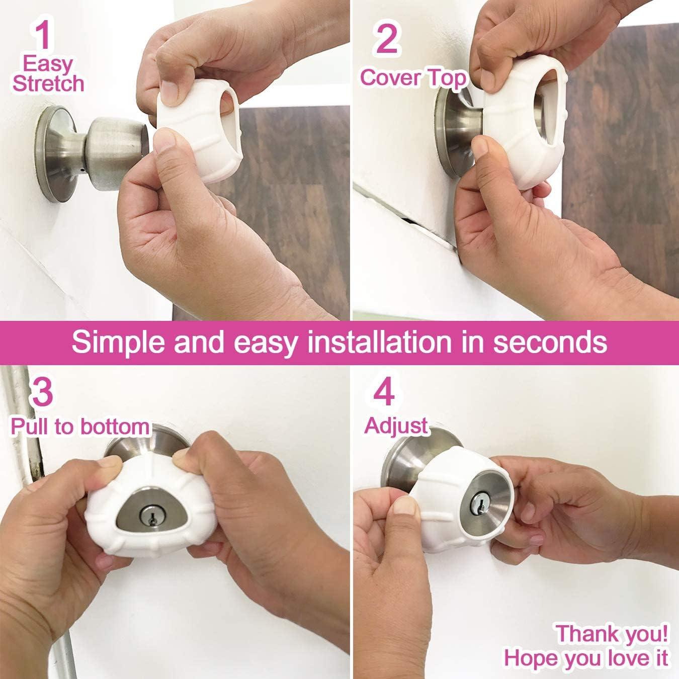 Cubierta Antideslizante para Perillas de Puerta Enjoy Cover - 4 Unidades