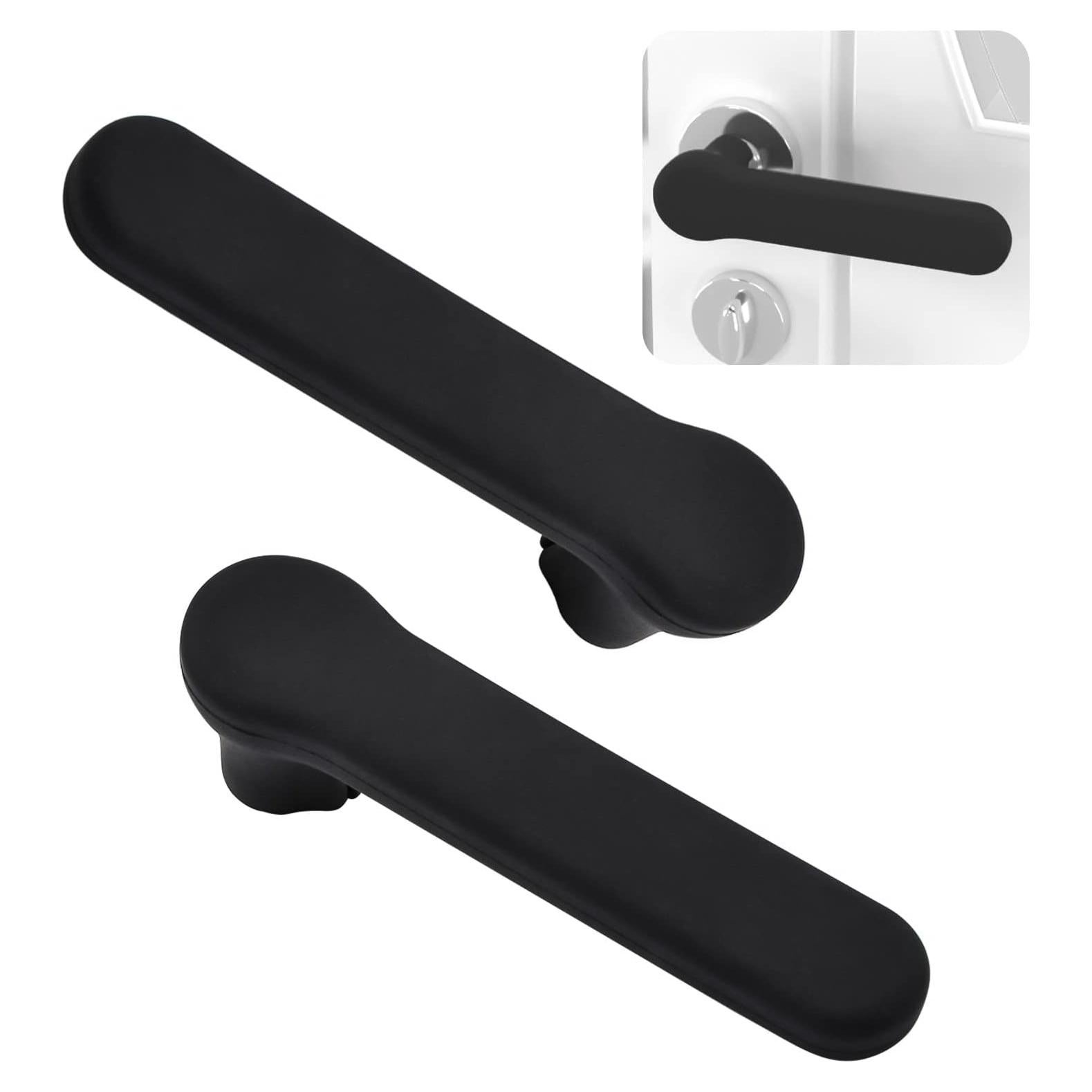 Cubiertas de Manijas de Puerta UFURMATE 2 Piezas Silicona Negra