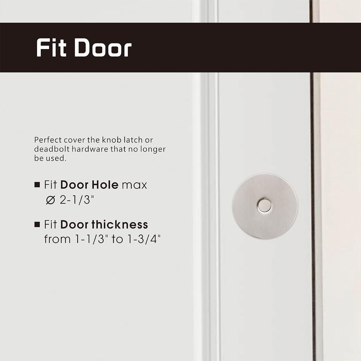 Placa de Cubierta de Pomo de Puerta Siwil Níquel Satinado 6,67 cm