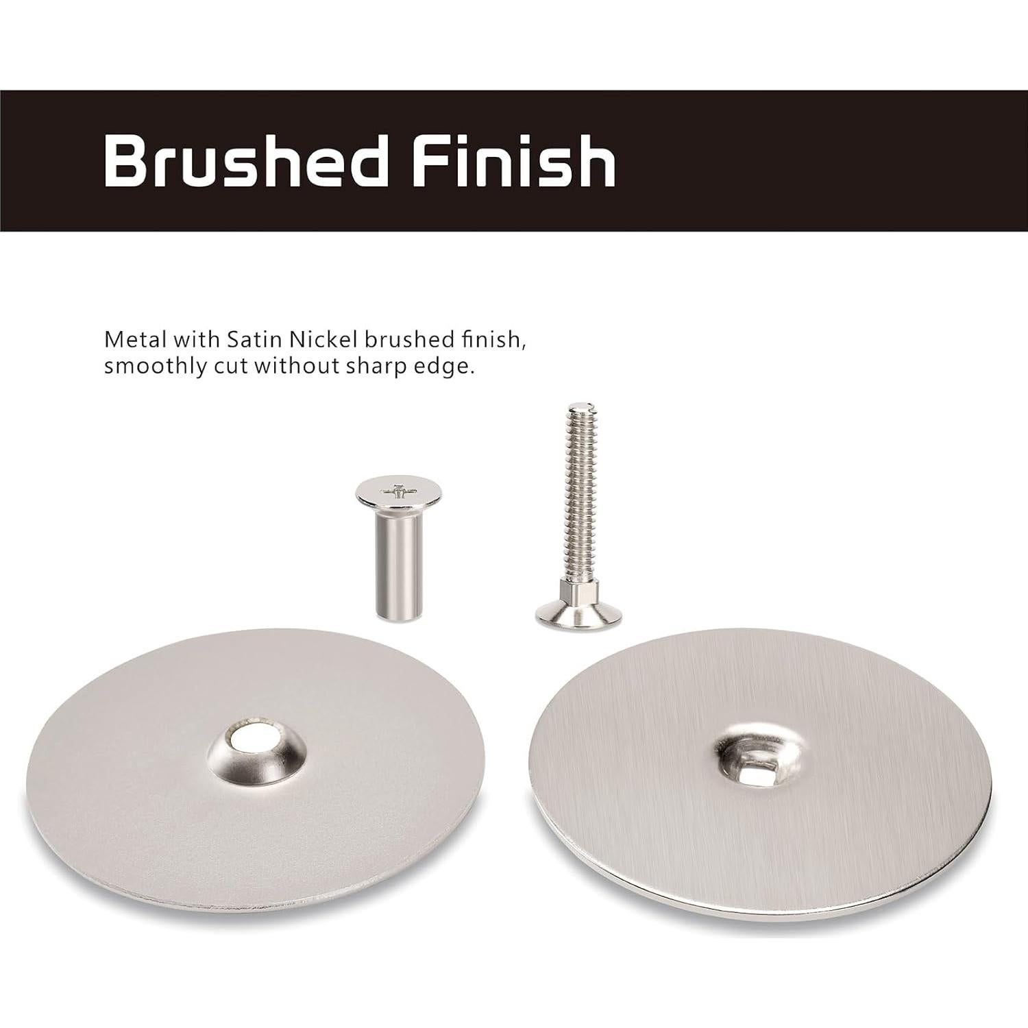 Placa de Cubierta de Pomo de Puerta Siwil Níquel Satinado 6,67 cm