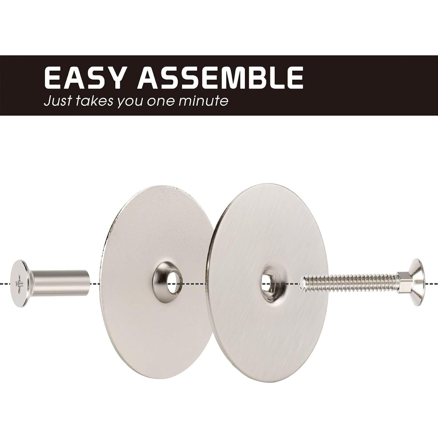 Placa de Cubierta de Pomo de Puerta Siwil Níquel Satinado 6,67 cm