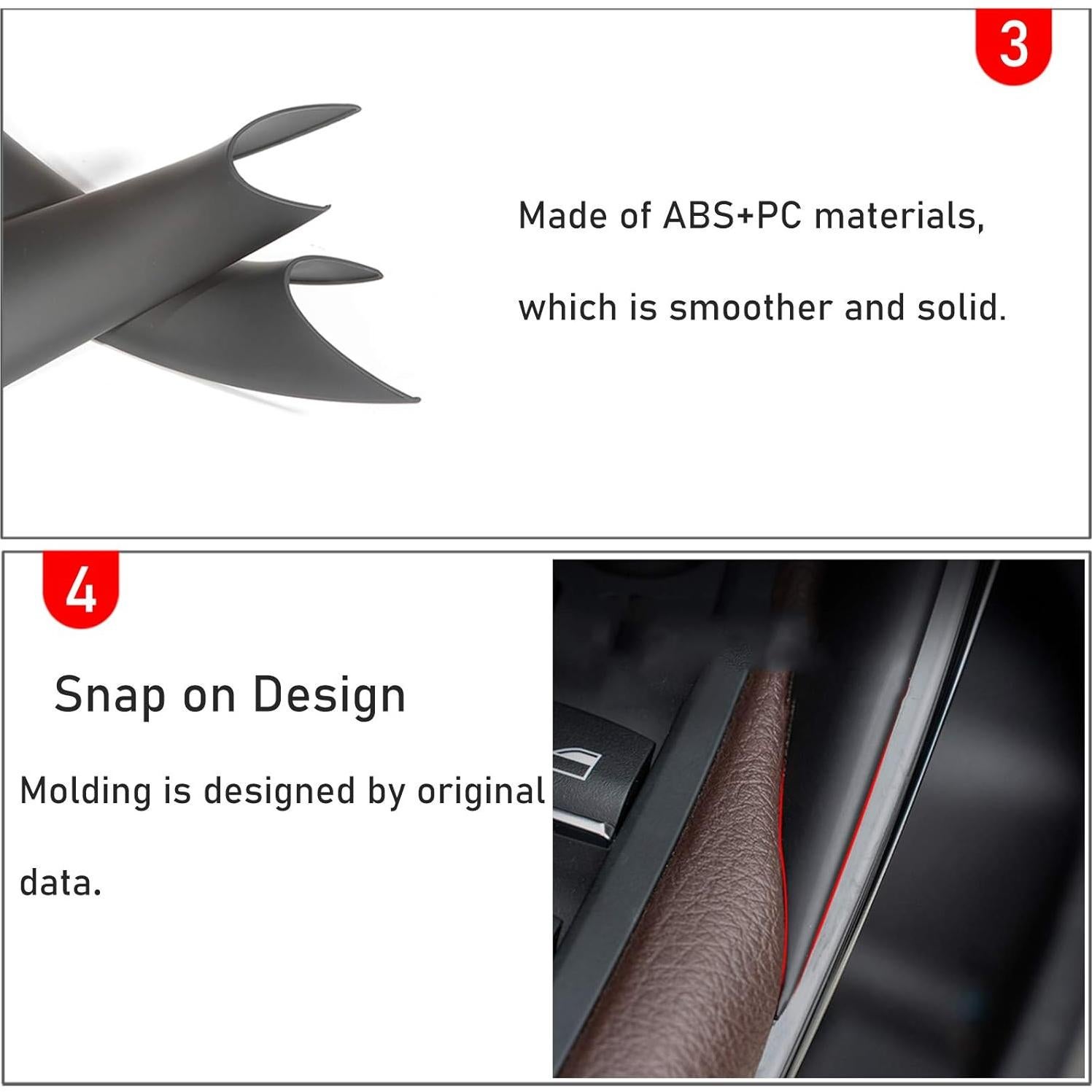 Cubiertas de Manija de Puerta Jaronx para BMW 3 y 4 - 2 Piezas