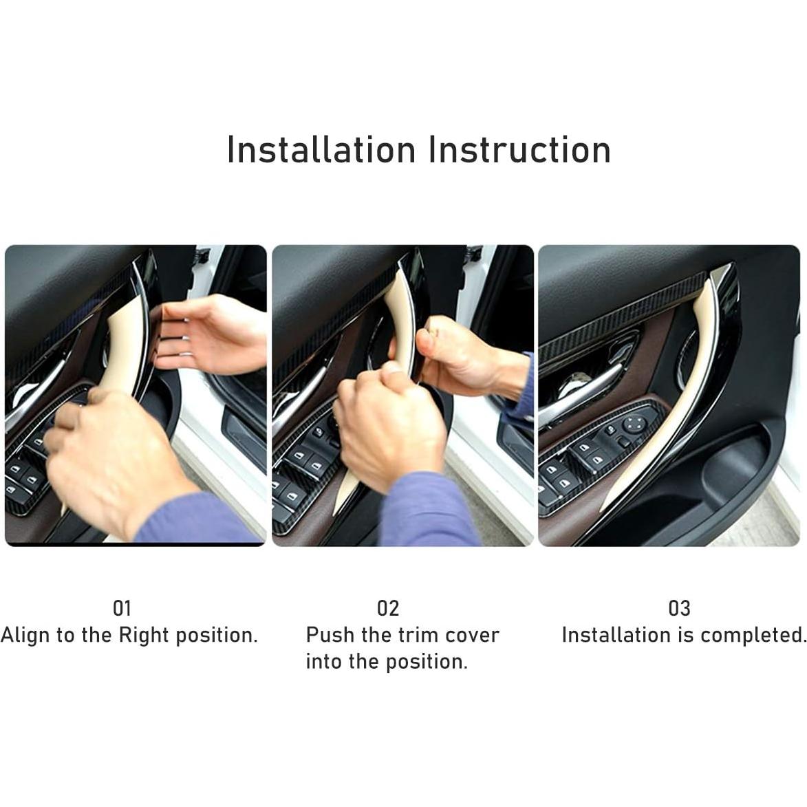 Cubiertas de Manija de Puerta Jaronx para BMW 3 y 4 - 2 Piezas