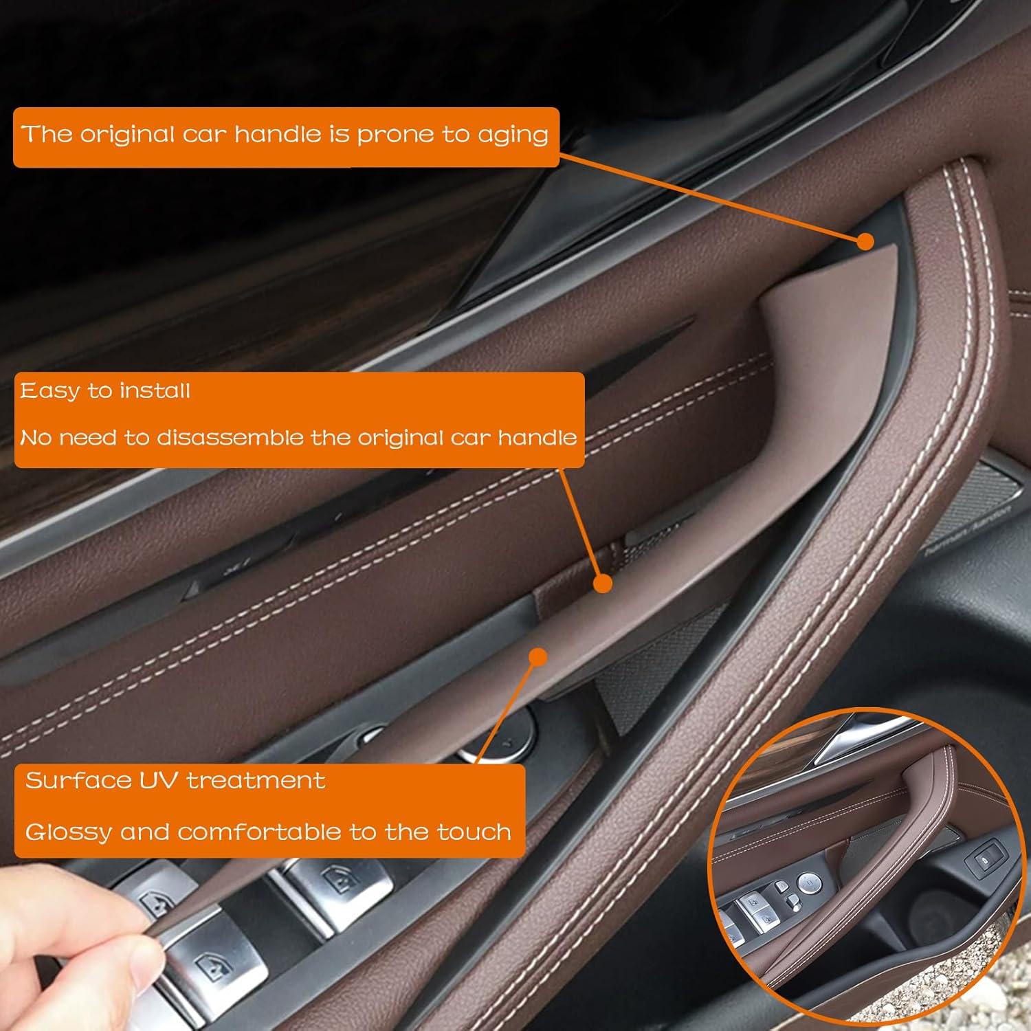 Cubierta de Manija de Puerta BMW 5 G30 G31 4PCS Marrón