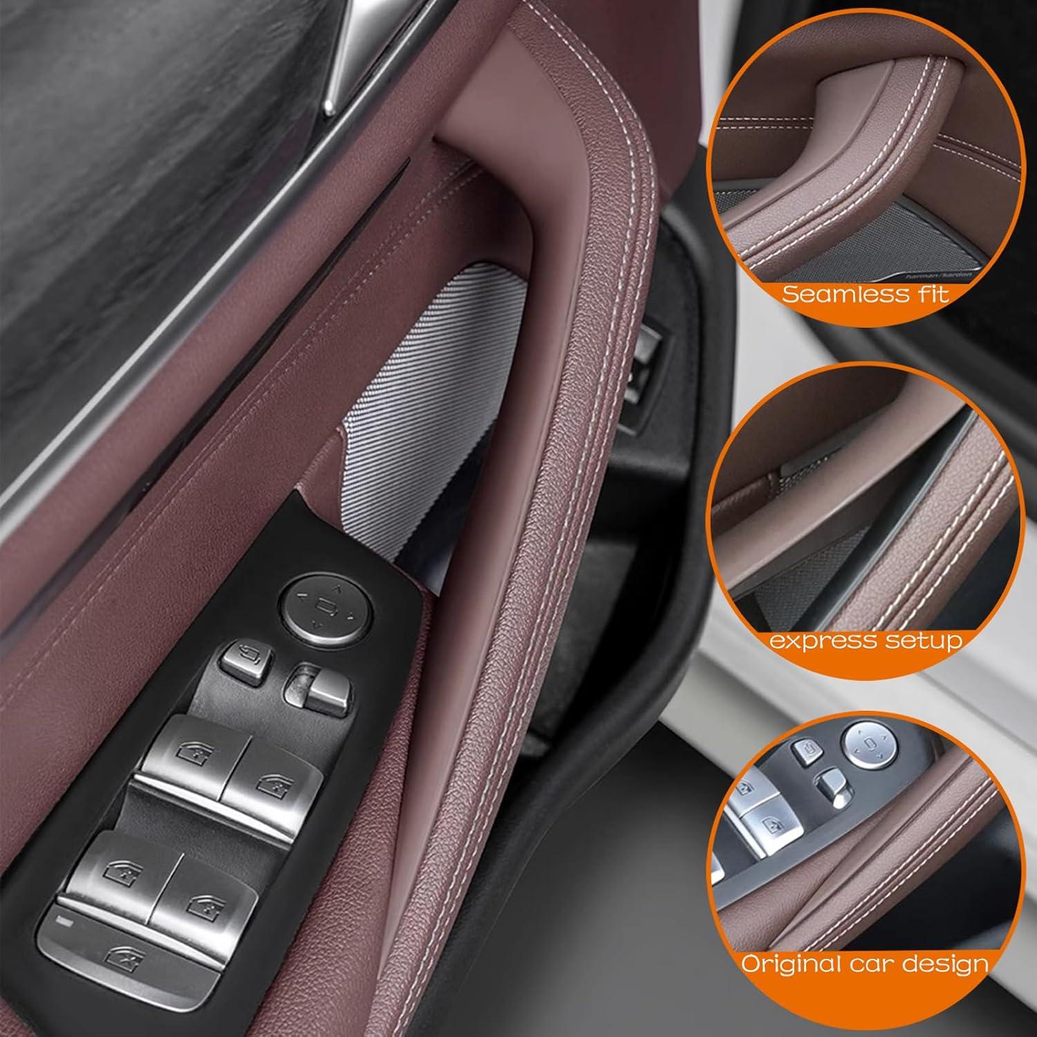 Cubierta de Manija de Puerta BMW 5 G30 G31 4PCS Marrón