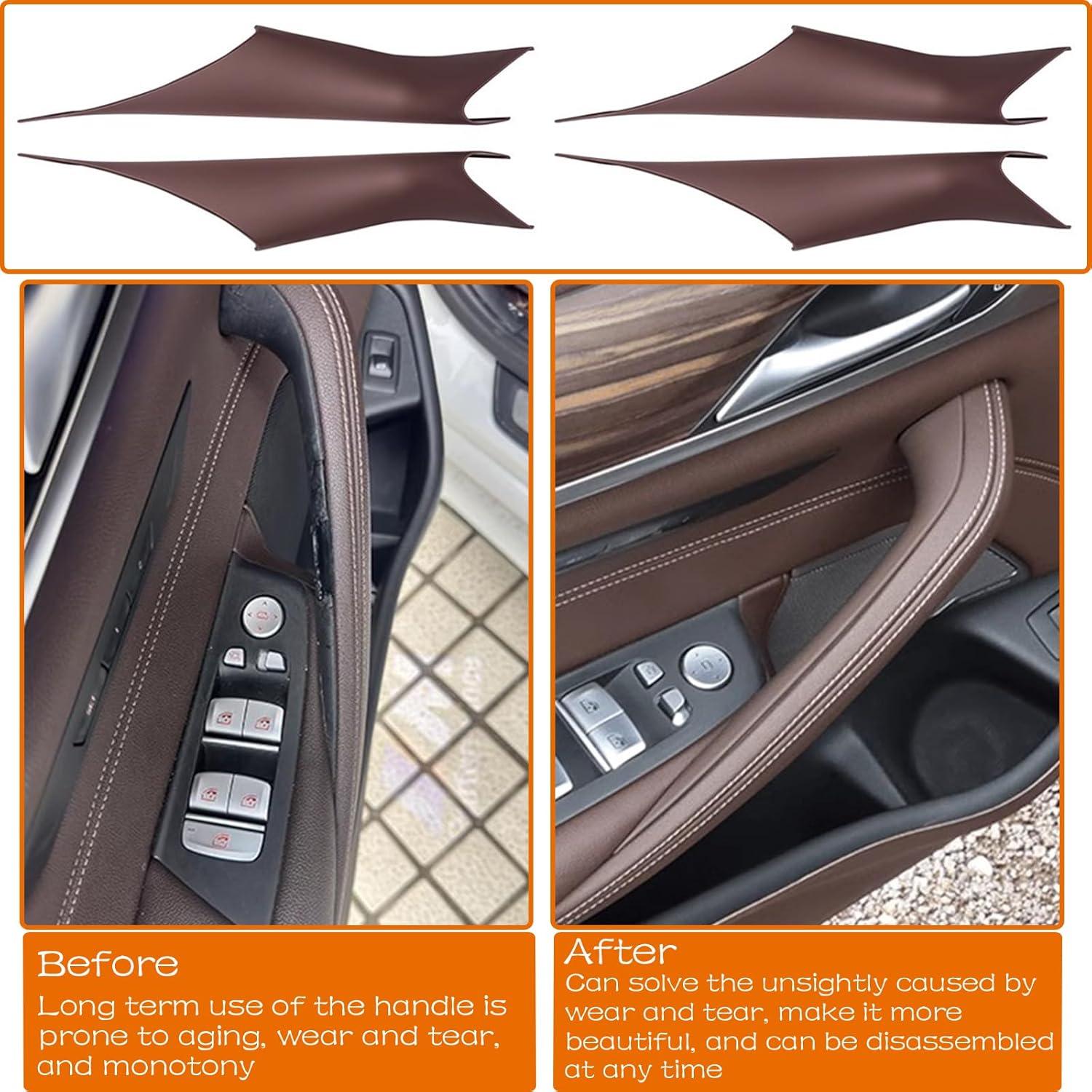 Cubierta de Manija de Puerta BMW 5 G30 G31 4PCS Marrón