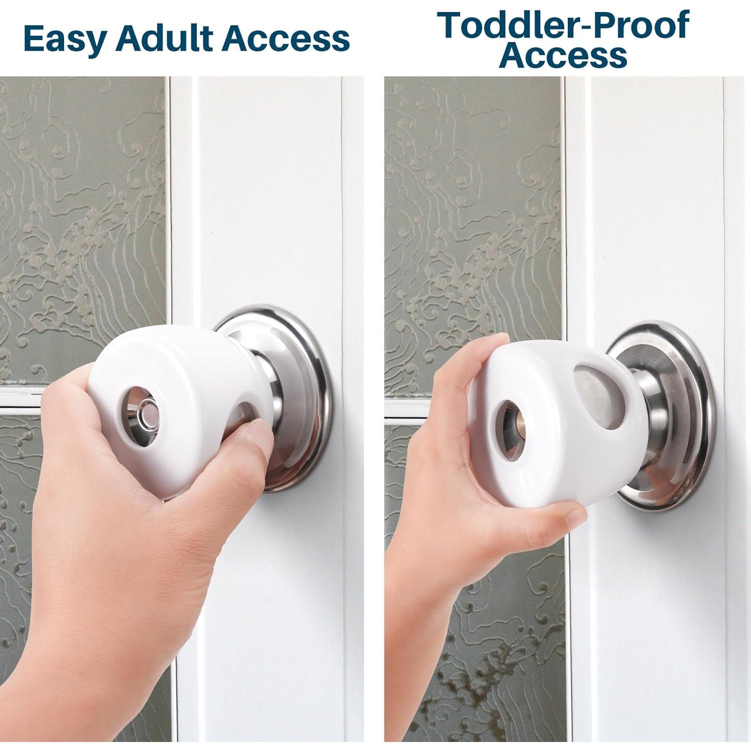 Cubierta de pomo de puerta Inaya para bebés - Transparente