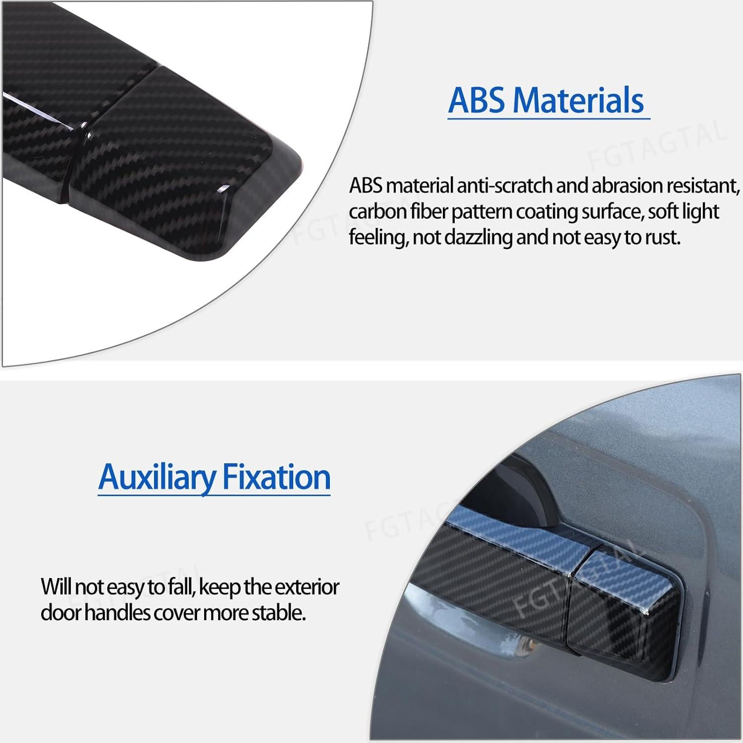 Cubierta de Mango de Puerta Exterior Fgtagtal Nissan Titan 2016-2023 8PCS