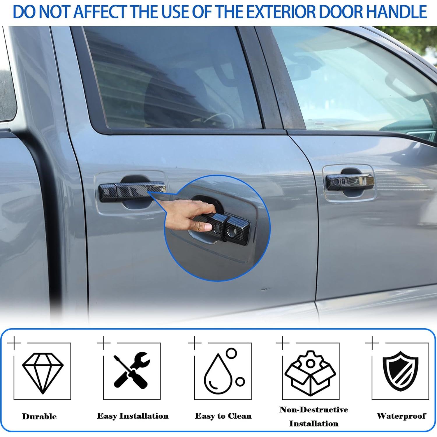 Cubierta de Mango de Puerta Exterior Fgtagtal Nissan Titan 2016-2023 8PCS