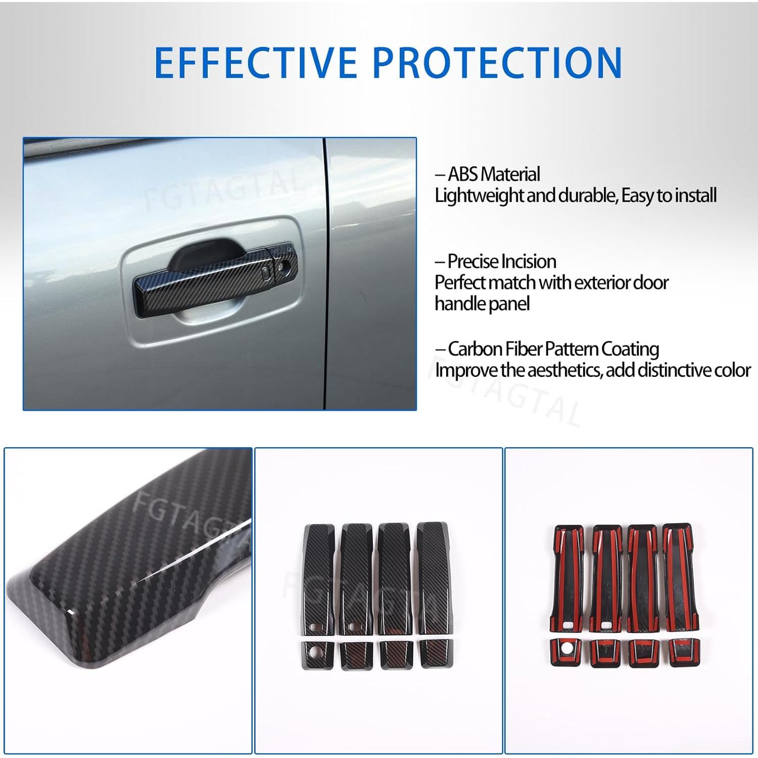 Cubierta de Mango de Puerta Exterior Fgtagtal Nissan Titan 2016-2023 8PCS