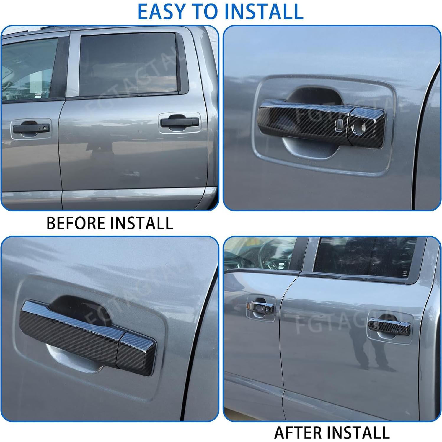 Cubierta de Mango de Puerta Exterior Fgtagtal Nissan Titan 2016-2023 8PCS