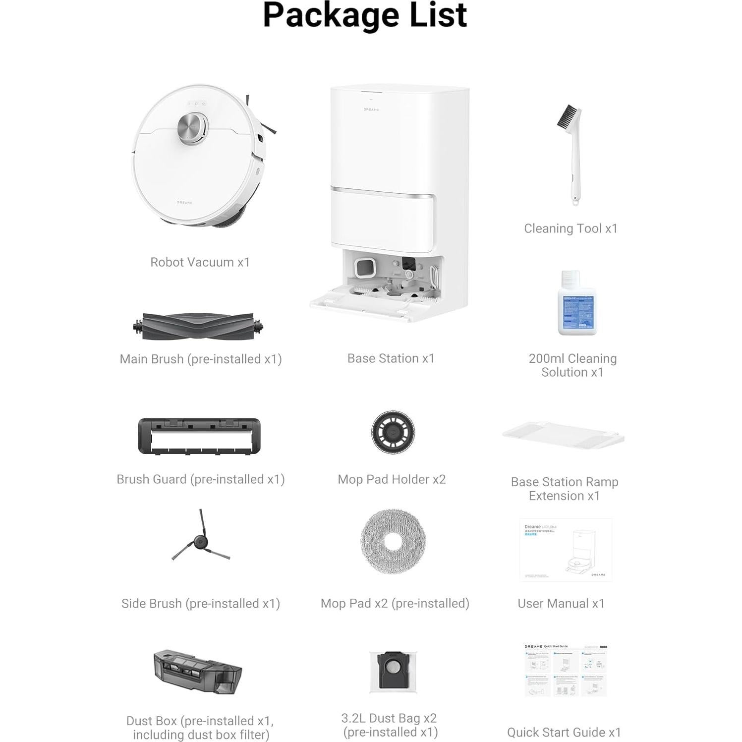 Aspiradora Robot DREAME L40 Ultra 11,000Pa Mopa Elevable