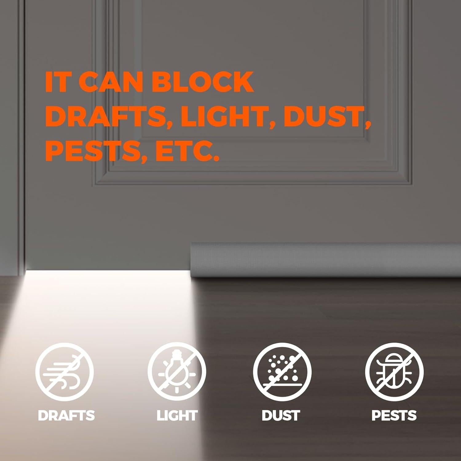 Tapón de Corrientes Holikme Aislante Ajustable Gris 91 cm