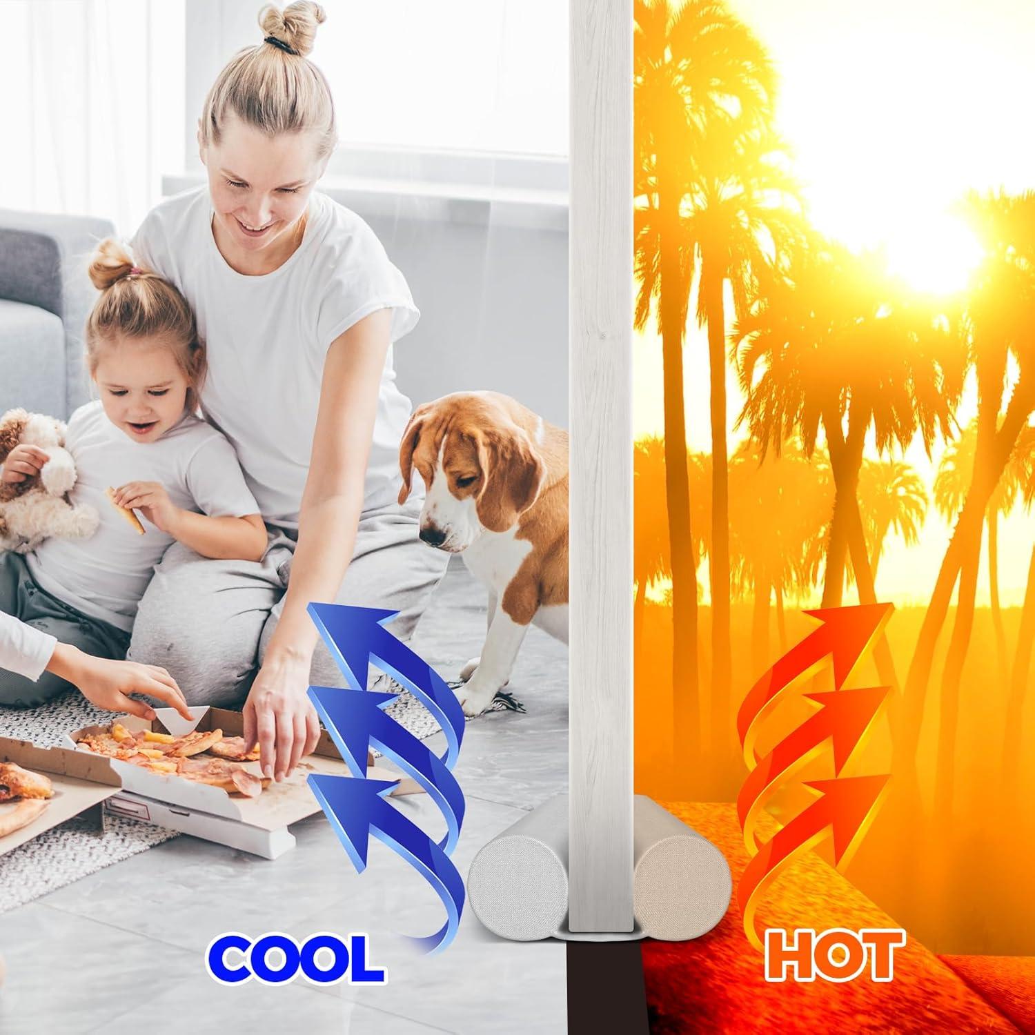 Tapón de Corrientes Holikme Aislante Ajustable Gris 91 cm