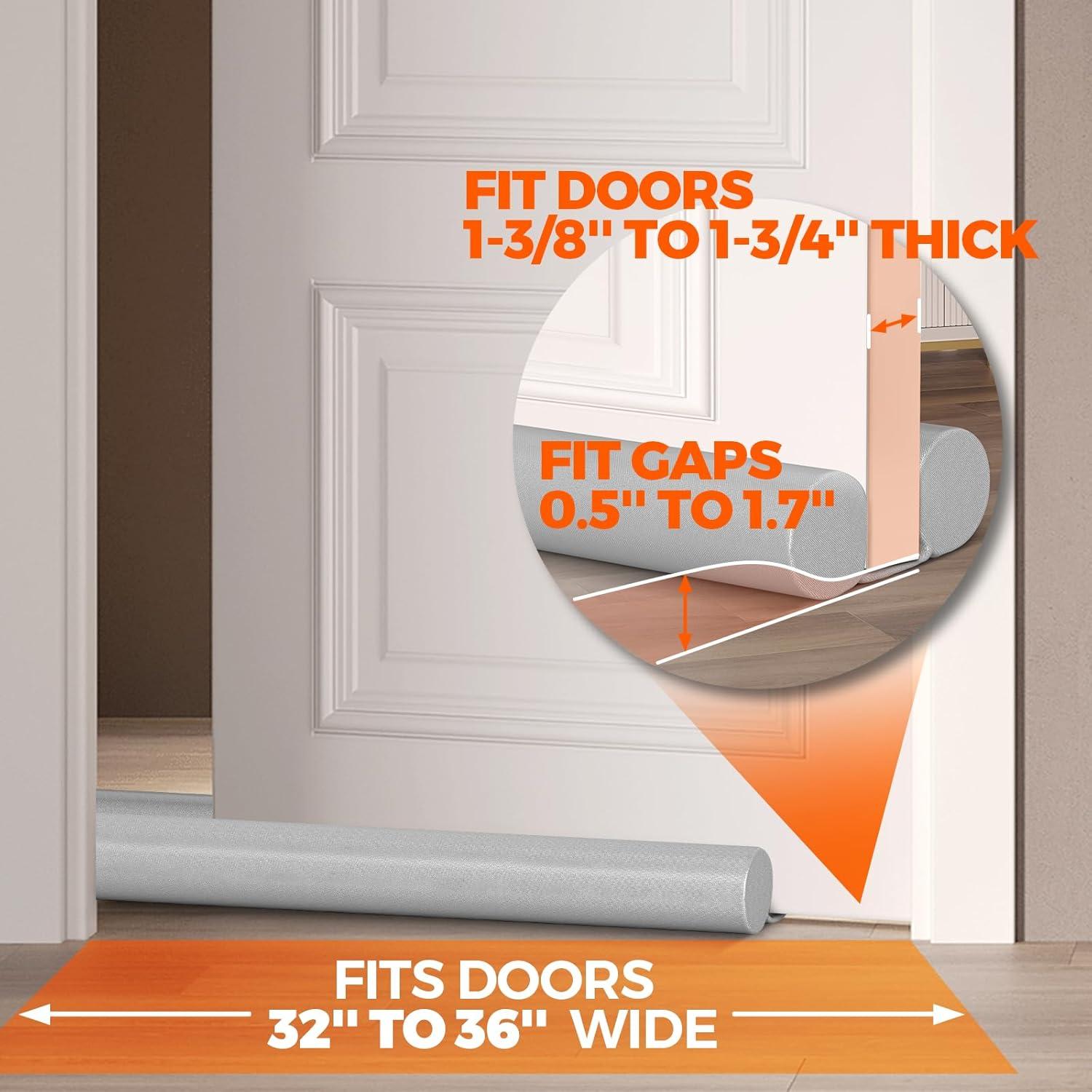 Tapón de Corrientes Holikme Aislante Ajustable Gris 91 cm