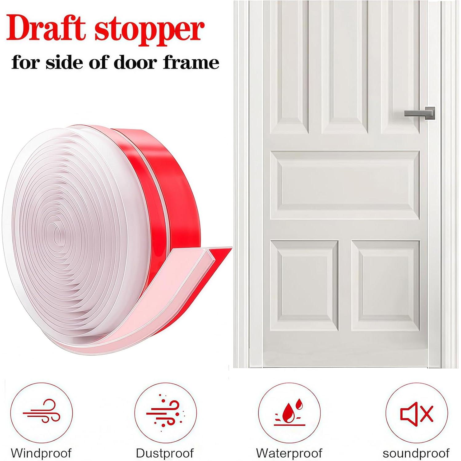 Sello de puerta WEZKYLCG con burlete en T 5 cm x 6.1 m